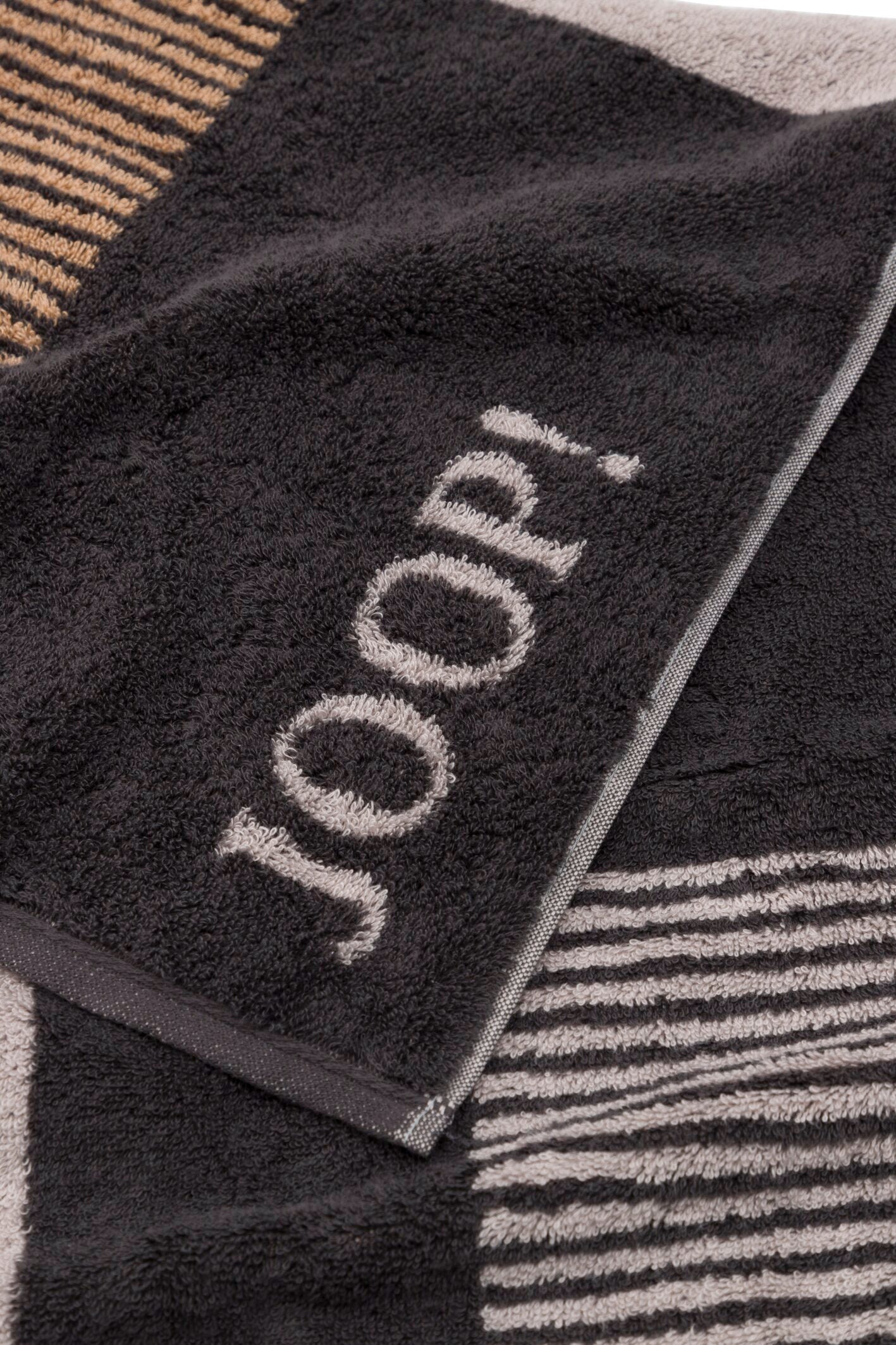 JOOP! DIVIDED SQUARES Handtuch-Set 50x100 cm, Stein