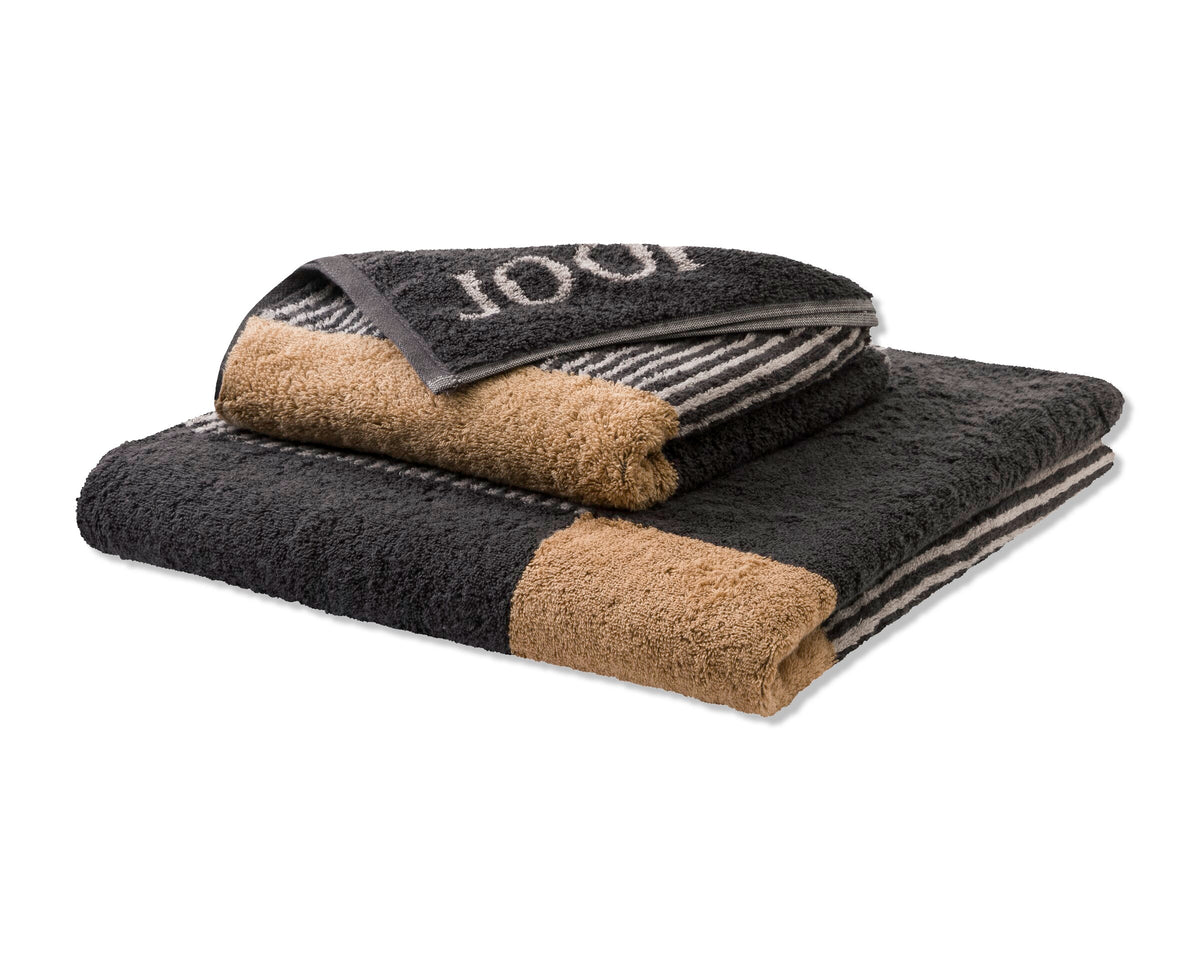 JOOP! DIVIDED SQUARES Handtuch-Set 50x100 cm, Stein