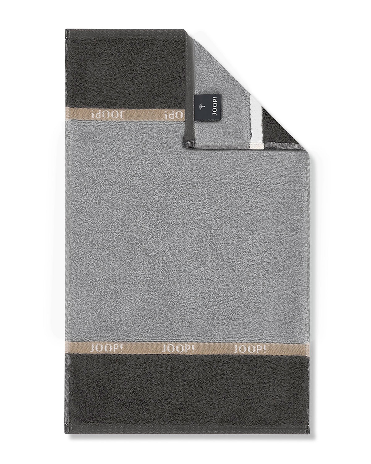 JOOP! LINES LOGOGRAM Gästetuch-Set 30x50 cm, Stone