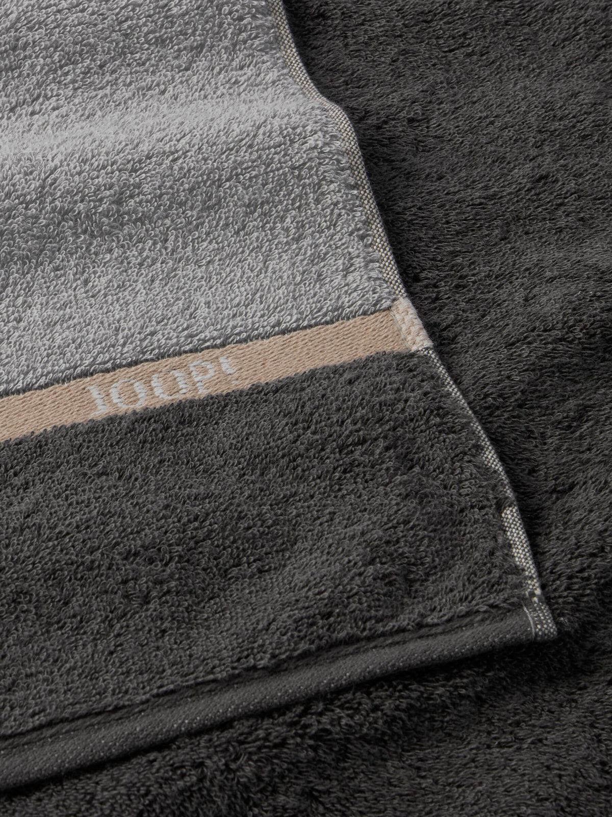 JOOP! LINES LOGOGRAM Gästetuch-Set 30x50 cm, Stone