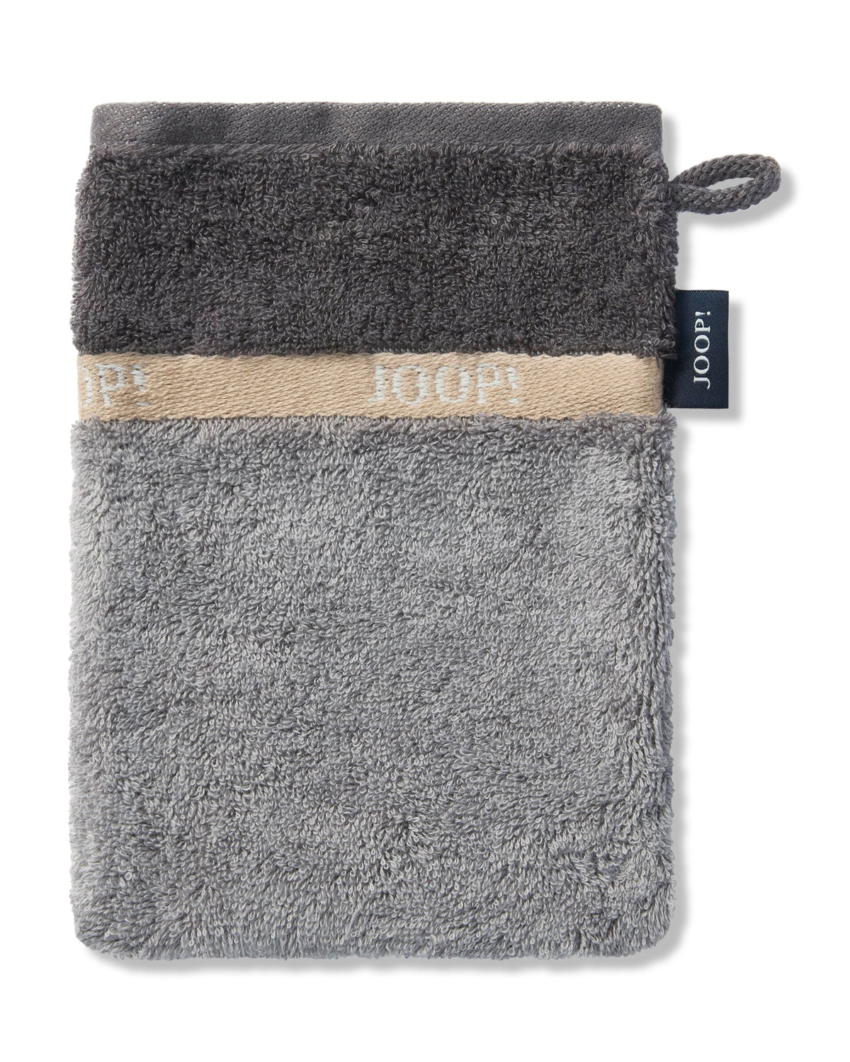 JOOP! LINES LOGOGRAM Wash Mitt Set 16x22 cm, Stone