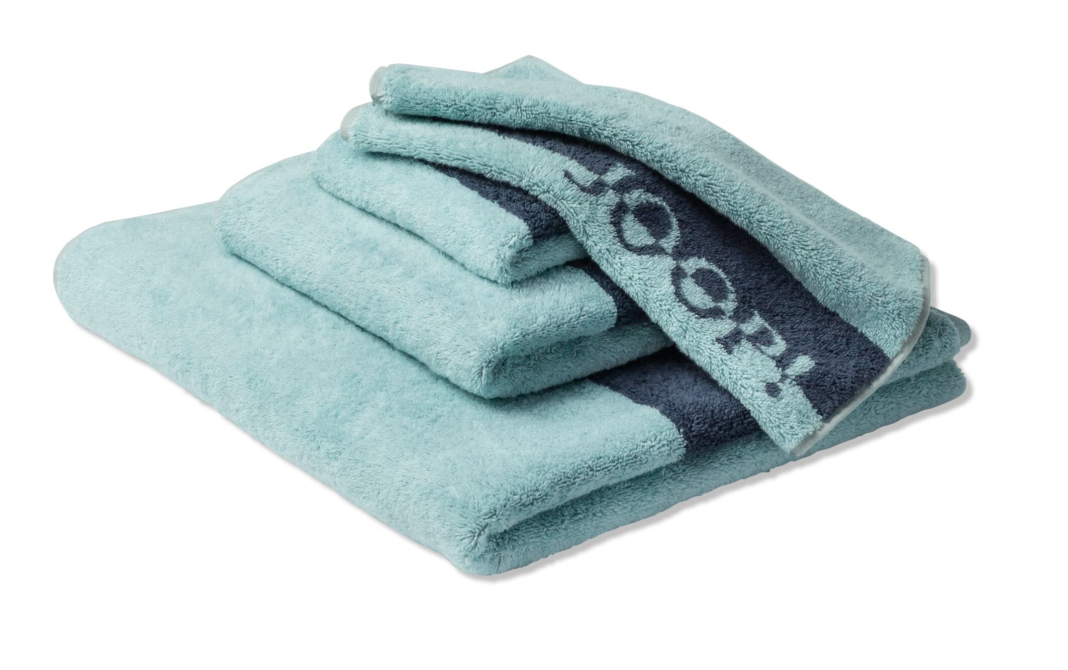 JOOP! SHADES STRIPE Seifentuch 3er-Set 30x30 cm, Aqua