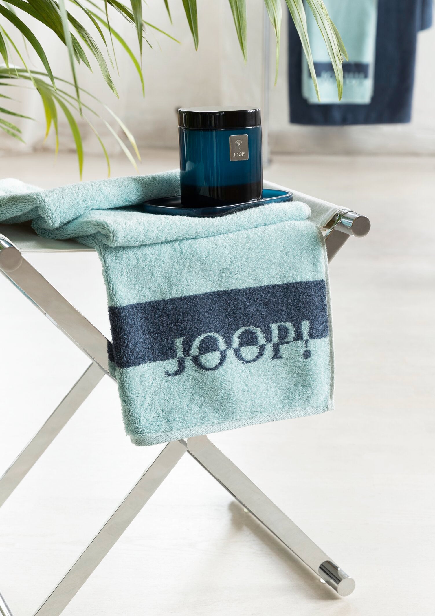 JOOP! SHADES STRIPE Seifentuch 3er-Set 30x30 cm, Aqua