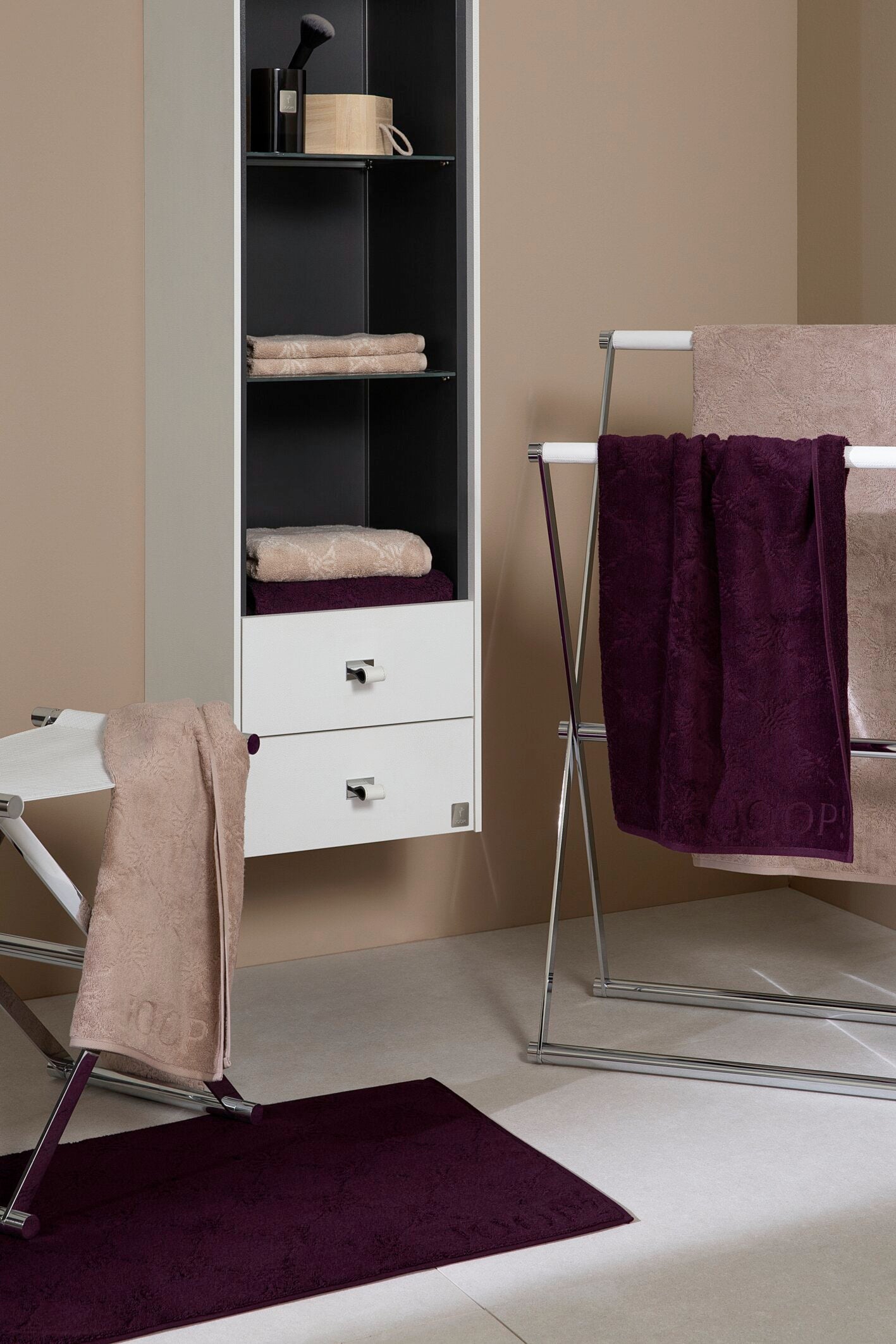 JOOP! UNI CORNFLOWER Handtuch 2er-Set 50x100 cm, Sand