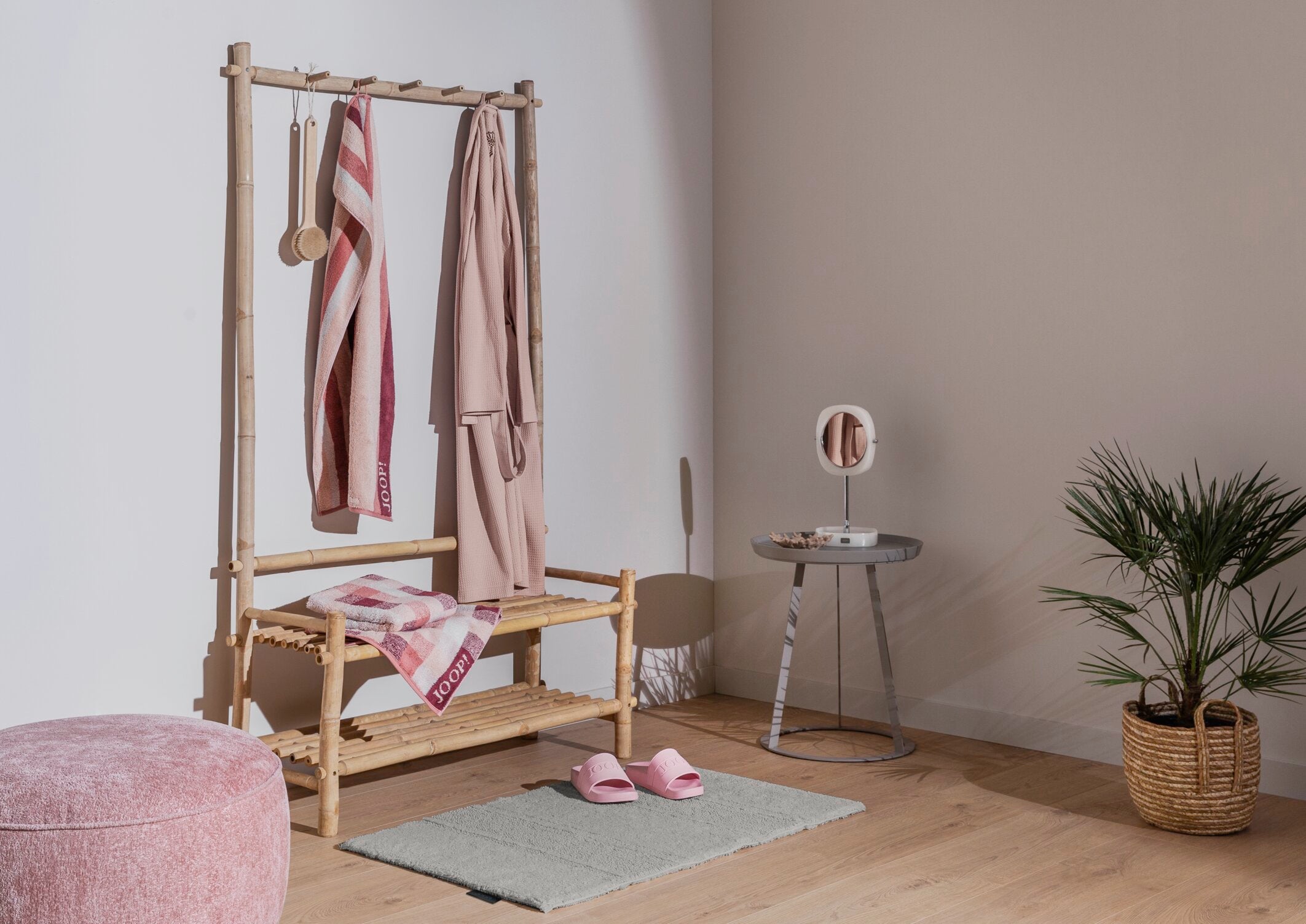 JOOP! VIBE CHECKED Duschtuch 80x150 cm, Puder