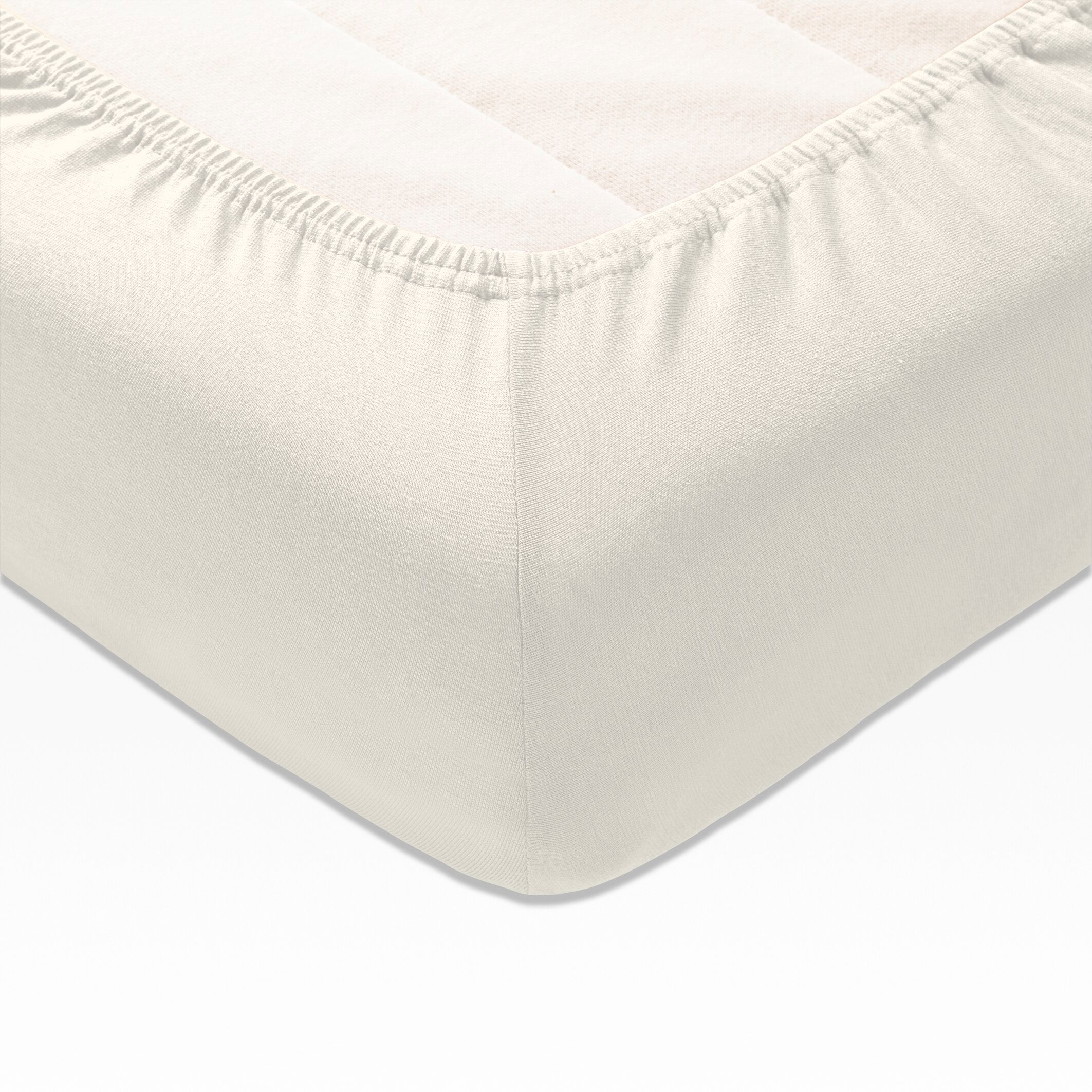 JOOP! UNI Spannbetttuch 180-200x200 cm, Wollweiß