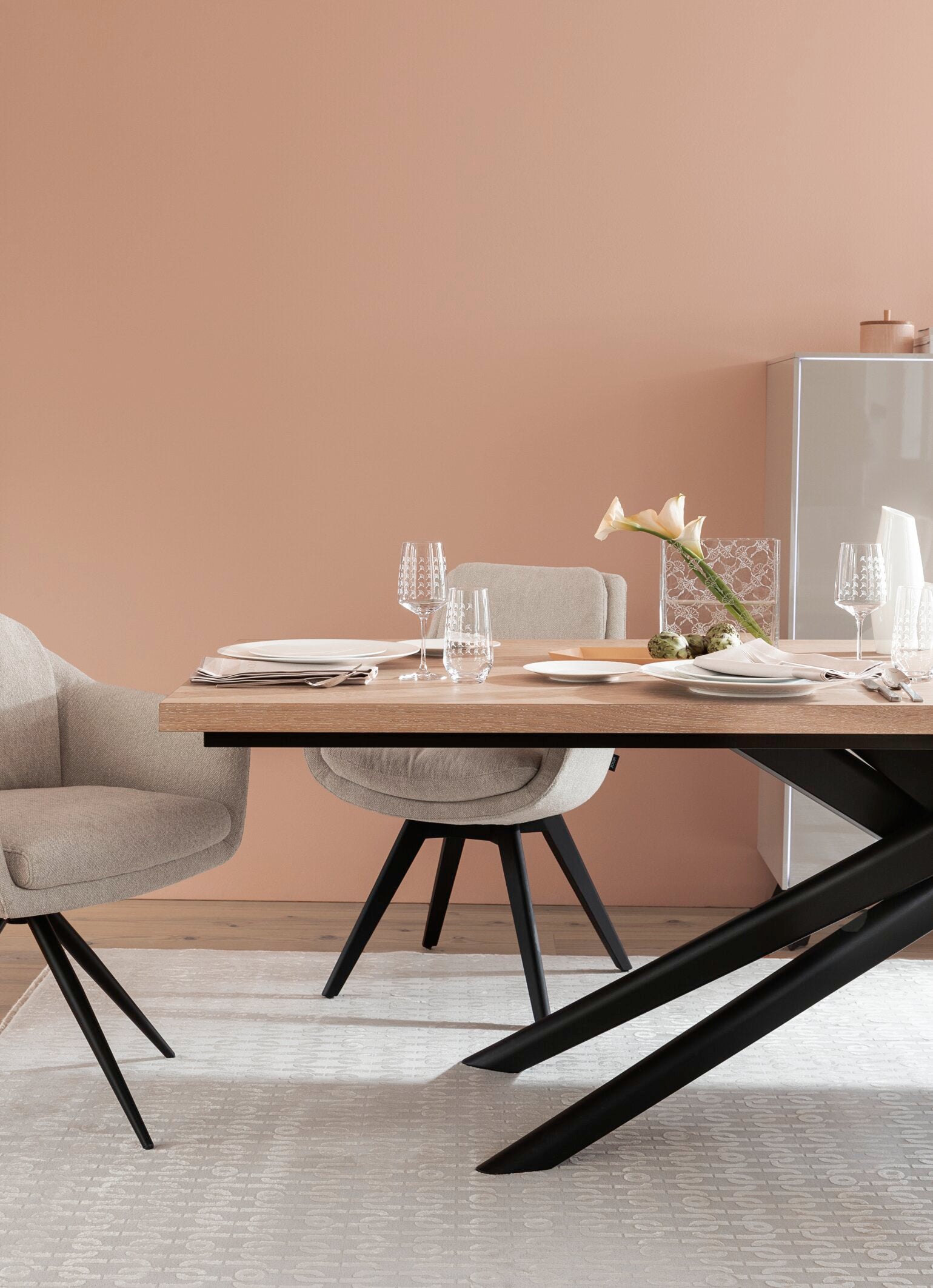 JOOP! CHAINS Teppich 140x200cm, Creme