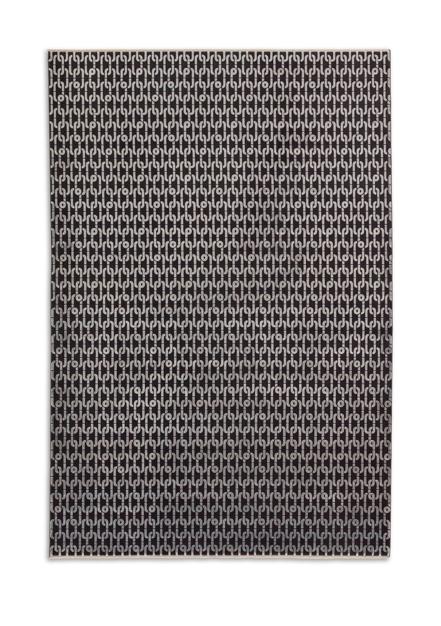 JOOP! CHAINS Teppich 140x200cm, Silber