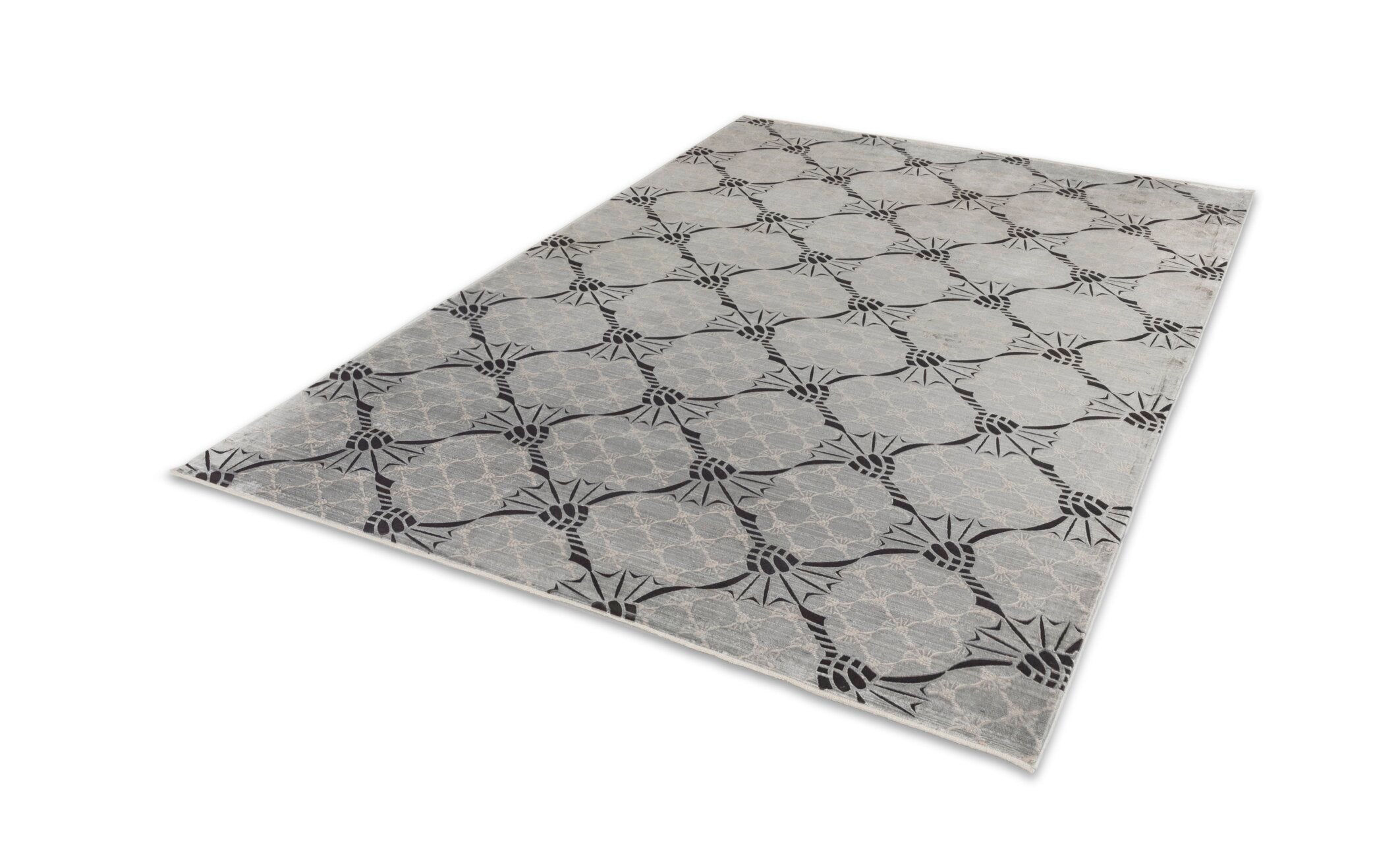 JOOP! CORNFLOWER DOUBLE Teppich 170x240cm, Silber