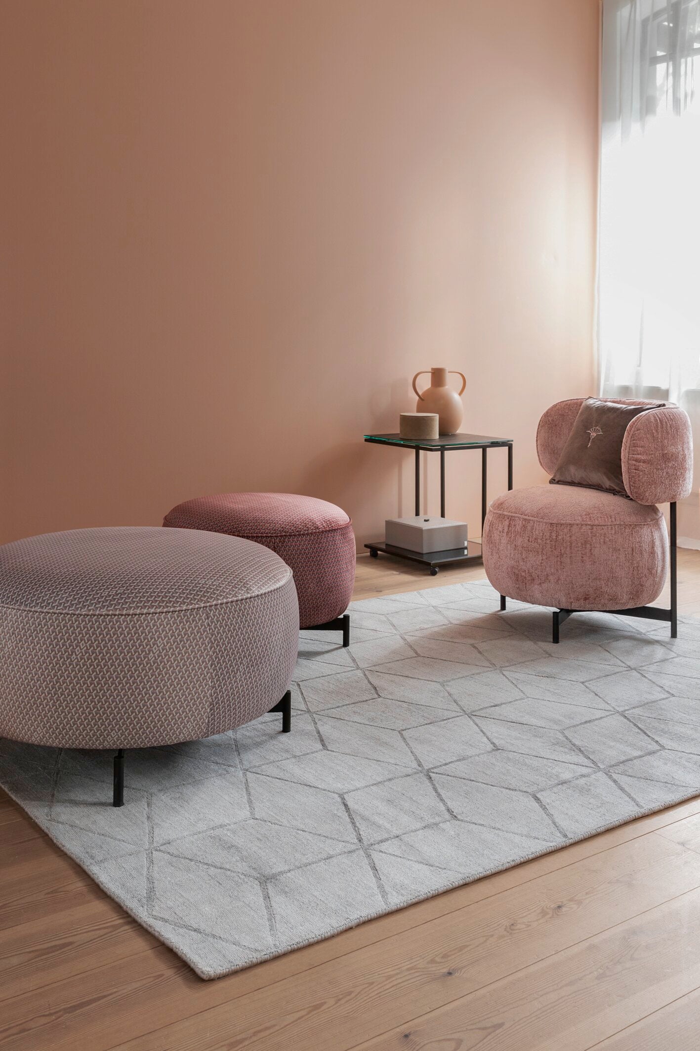 JOOP! CUBES Teppich 170x240cm, Silber