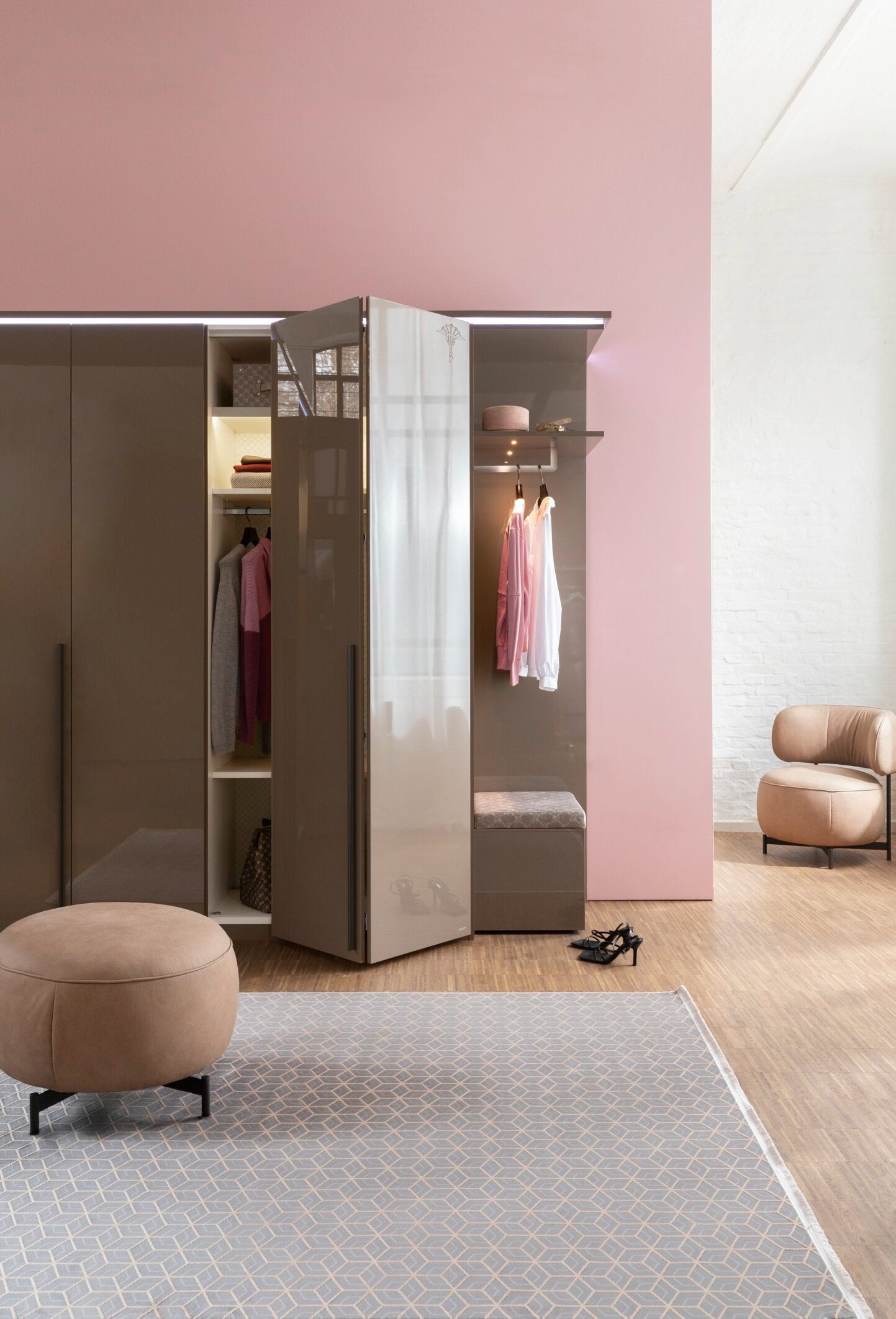 JOOP! METRIC Teppich 170x240cm, Silber