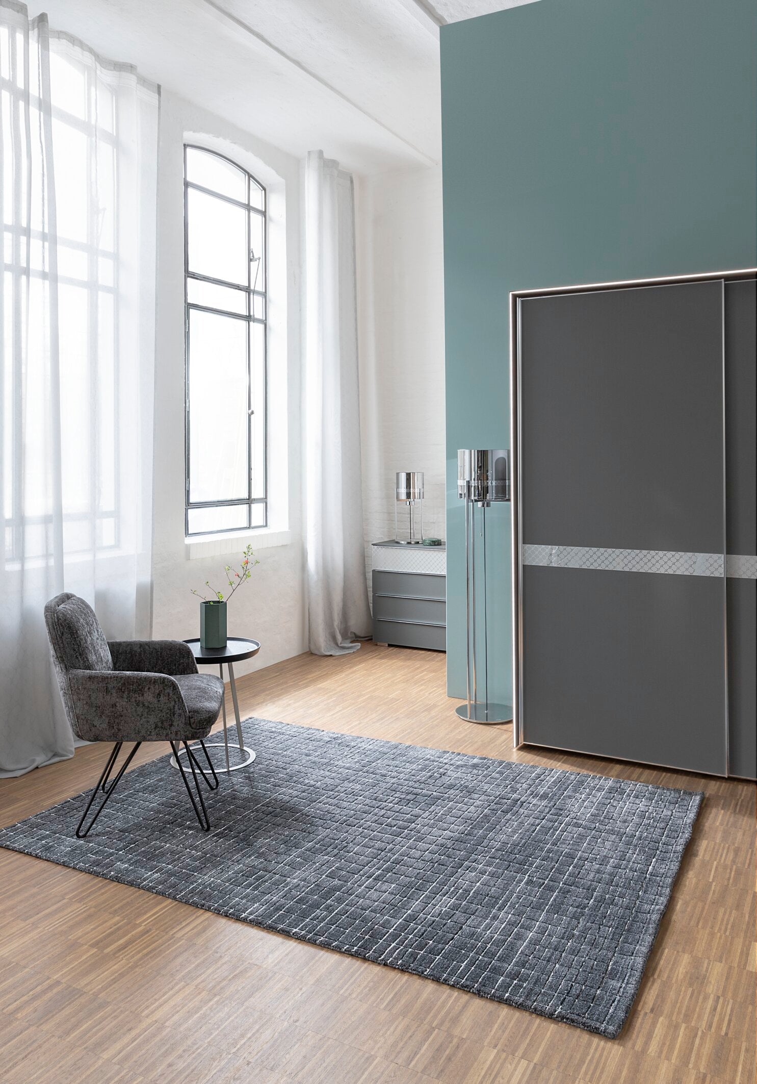 JOOP! SQUARES Teppich 170x240cm, Blau