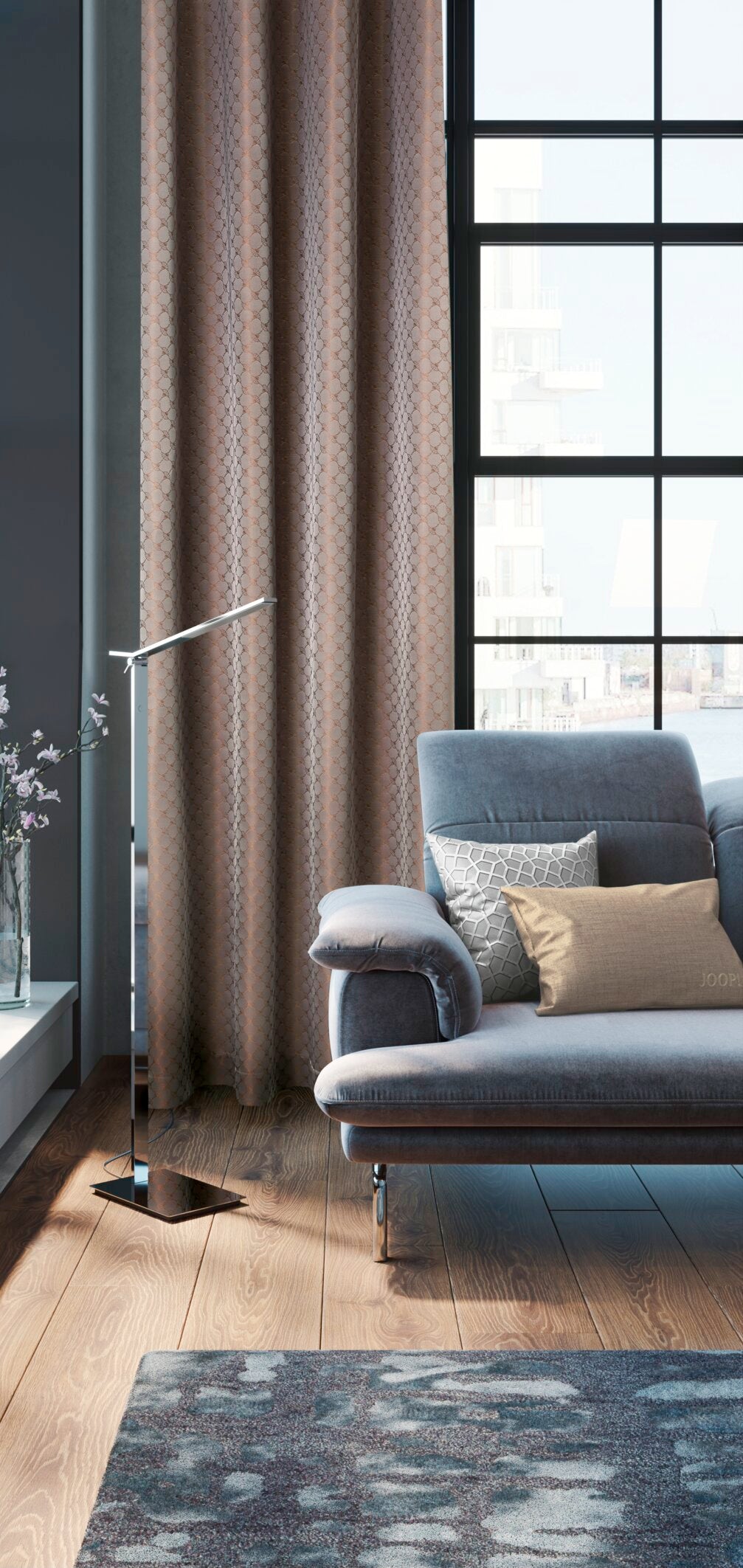 JOOP! ALLOVER Fertigvorhang 140x300 cm, Kitt