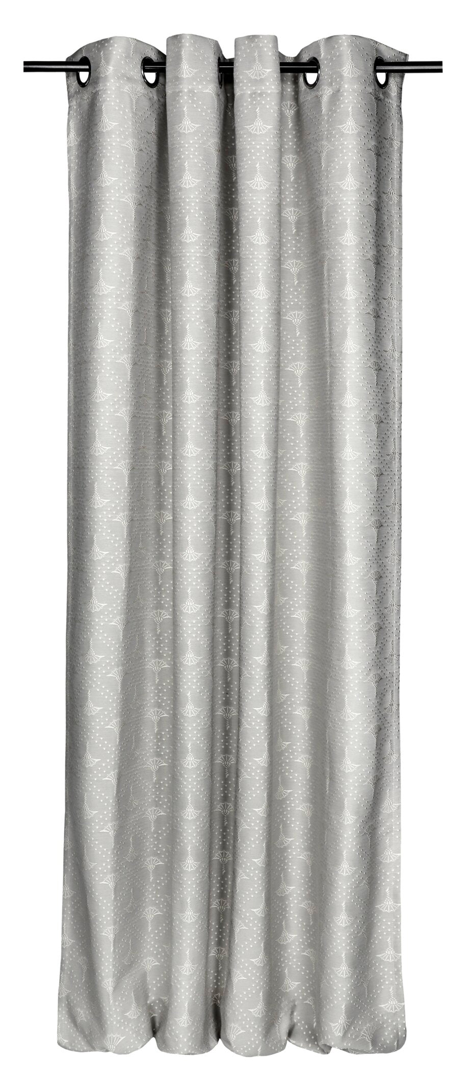 JOOP! CORNFLOWER CHARM Fertigvorhang 140x250 cm, Silber