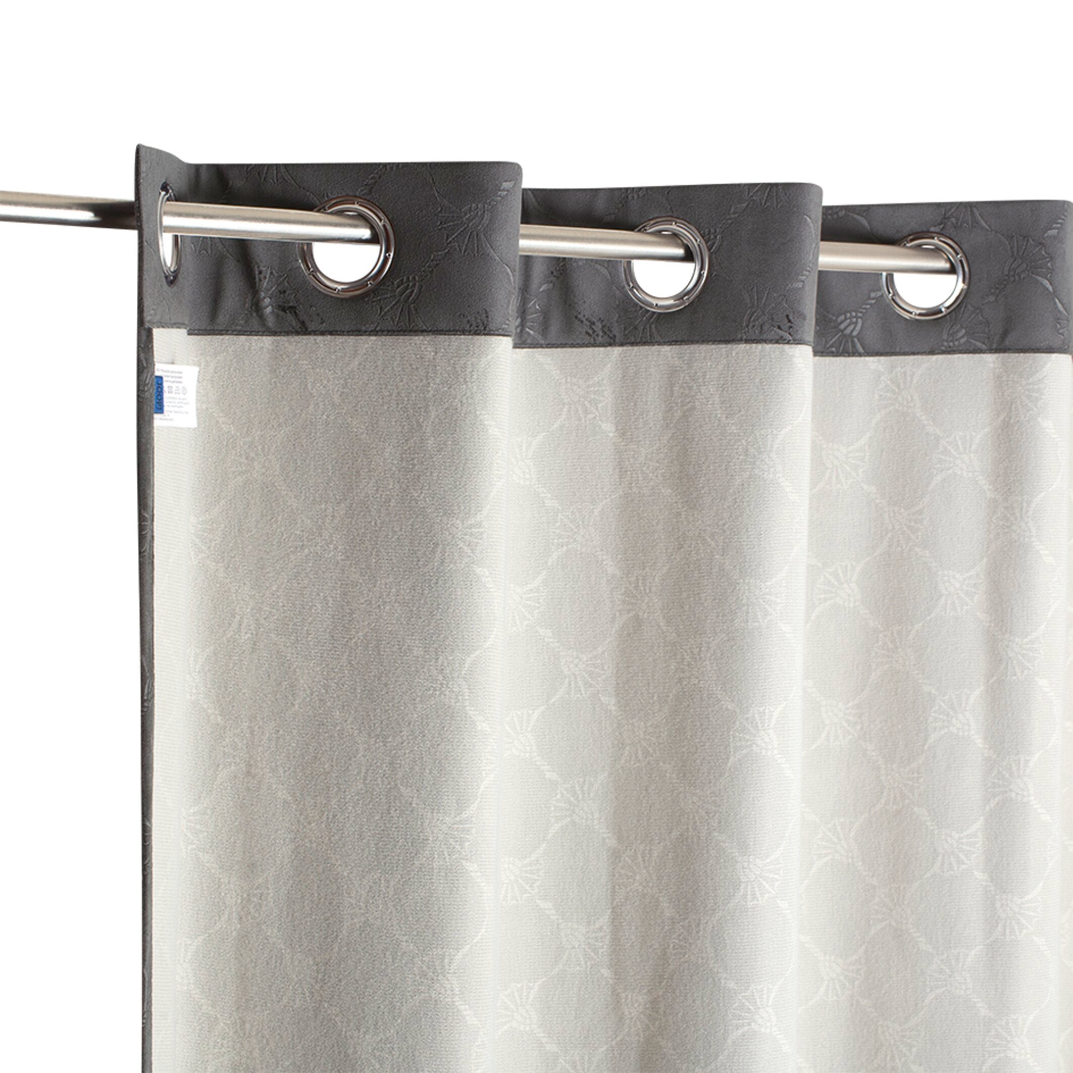 JOOP! EMBOSS Fertigvorhang 140x250 cm, Anthrazit