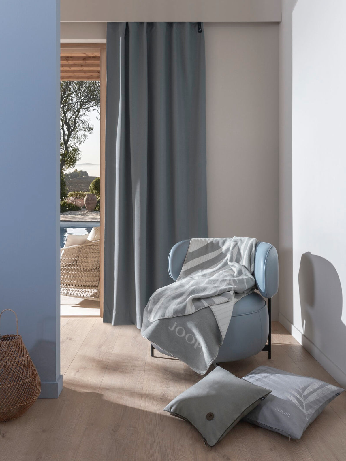 JOOP! ESSENTIAL Fertigvorhang 130x250 cm, Anthrazit