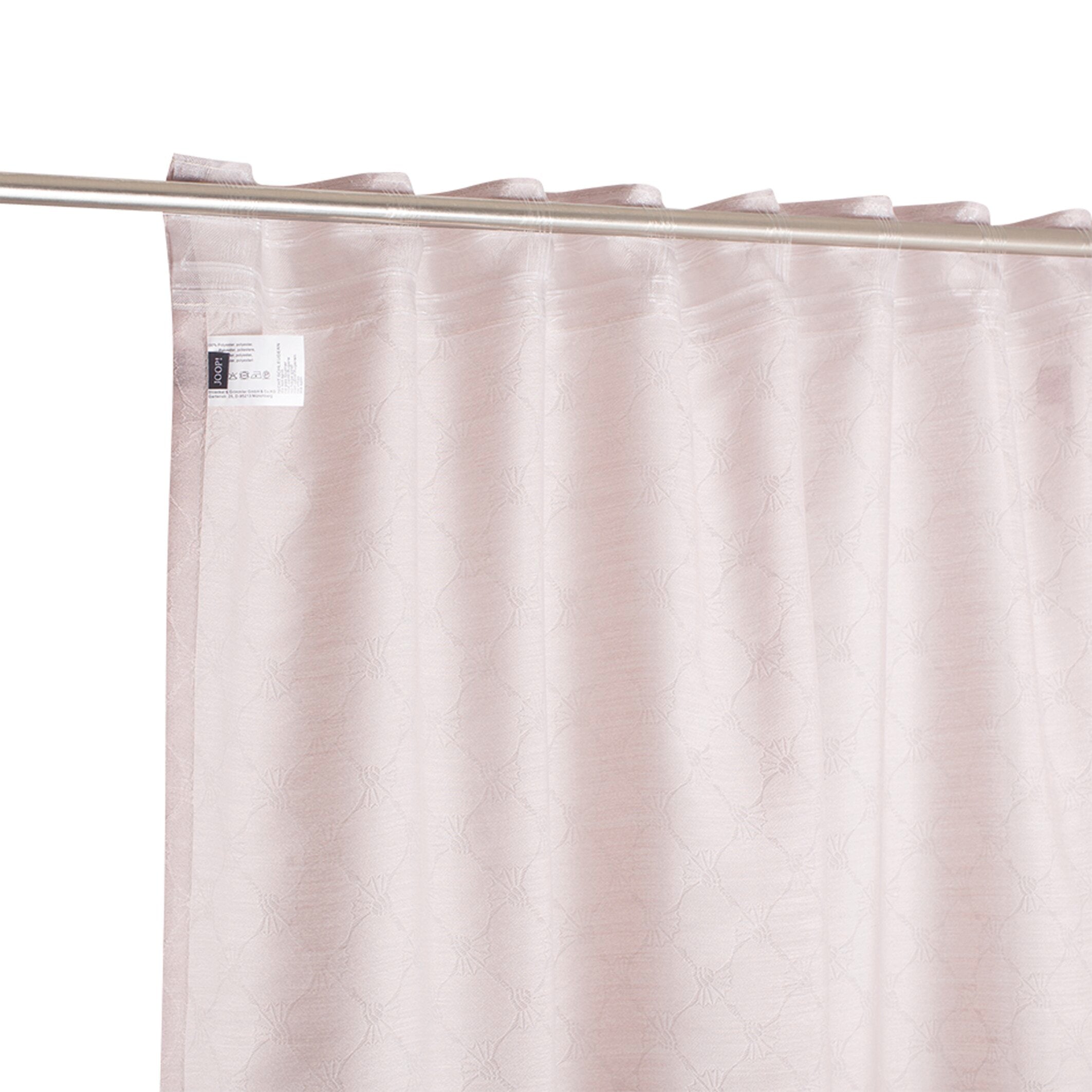 JOOP! GLARE Fertiggardine 130x250 cm, Rose