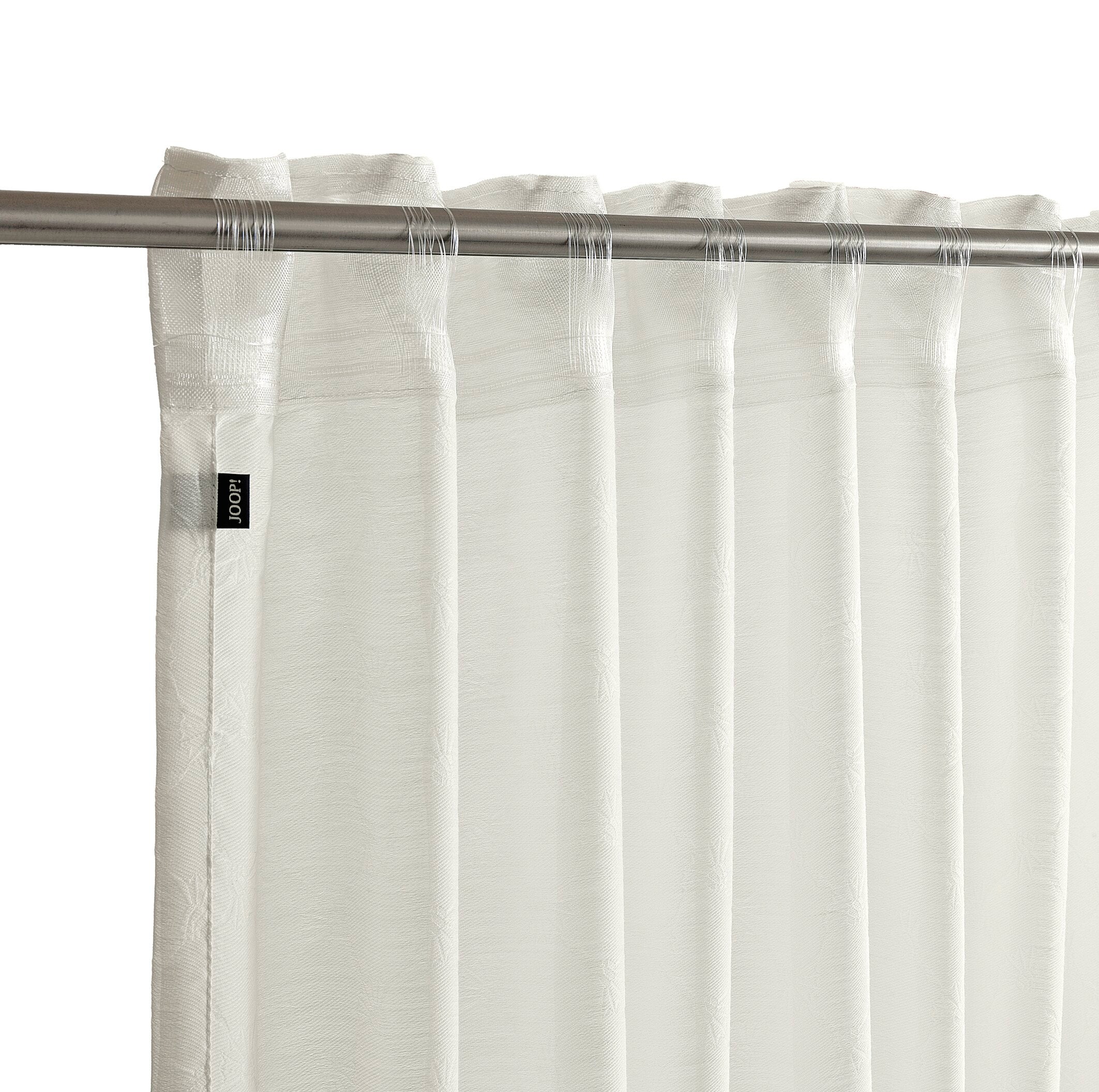 JOOP! GLARE Fertiggardine 130x300 cm, Weiß