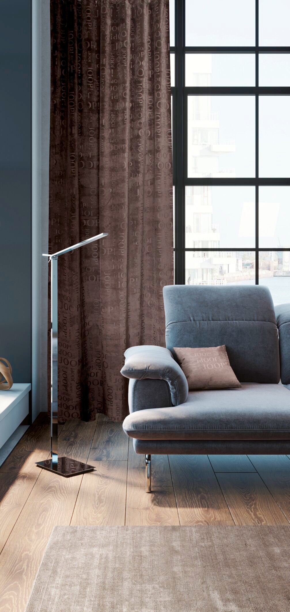 JOOP! MATCH Fertigvorhang 140x250 cm, Umbra