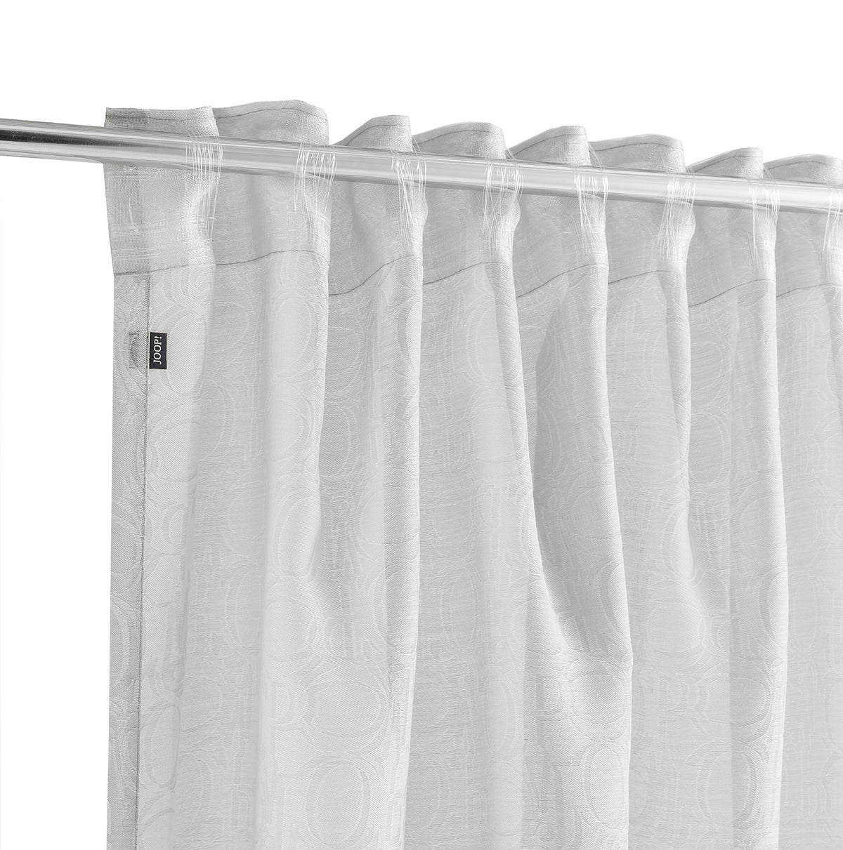 YOOP! ORNAMENT ALLOVER ready-made curtain 130x250 cm, grey