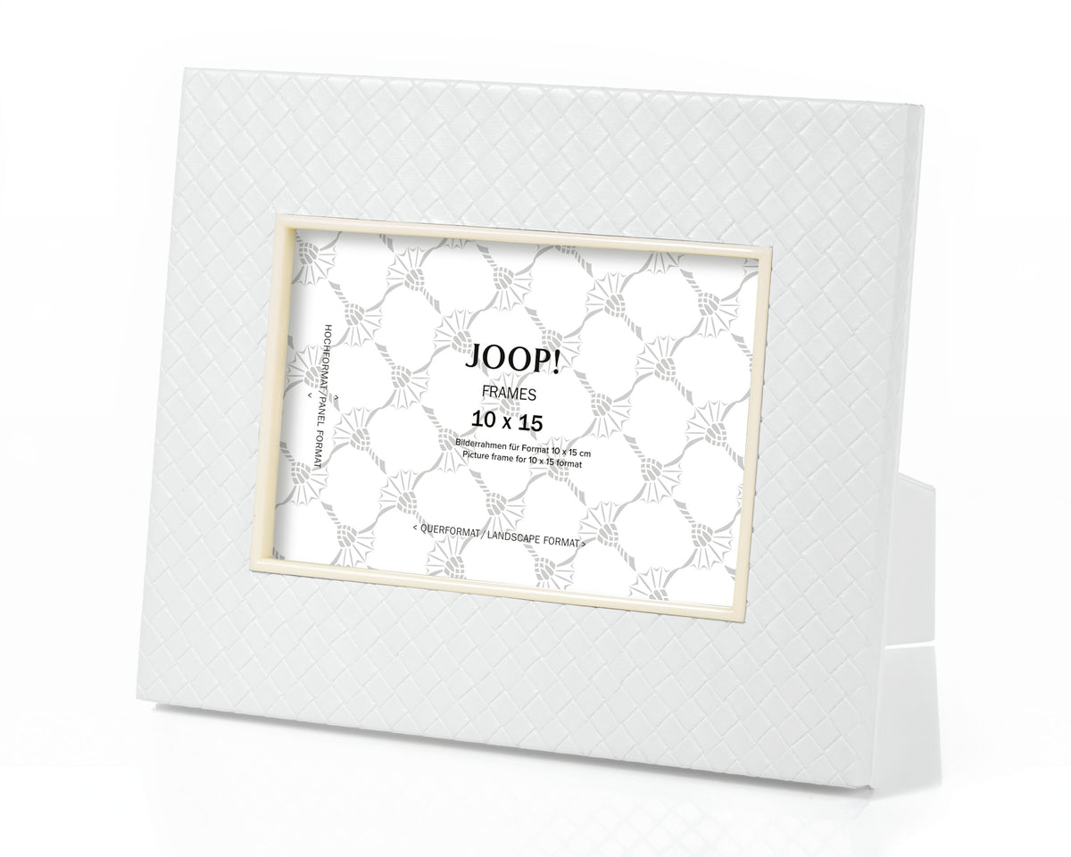 JOOP! HOMELINE Bilderrahmen 10x15 cm, Weiß