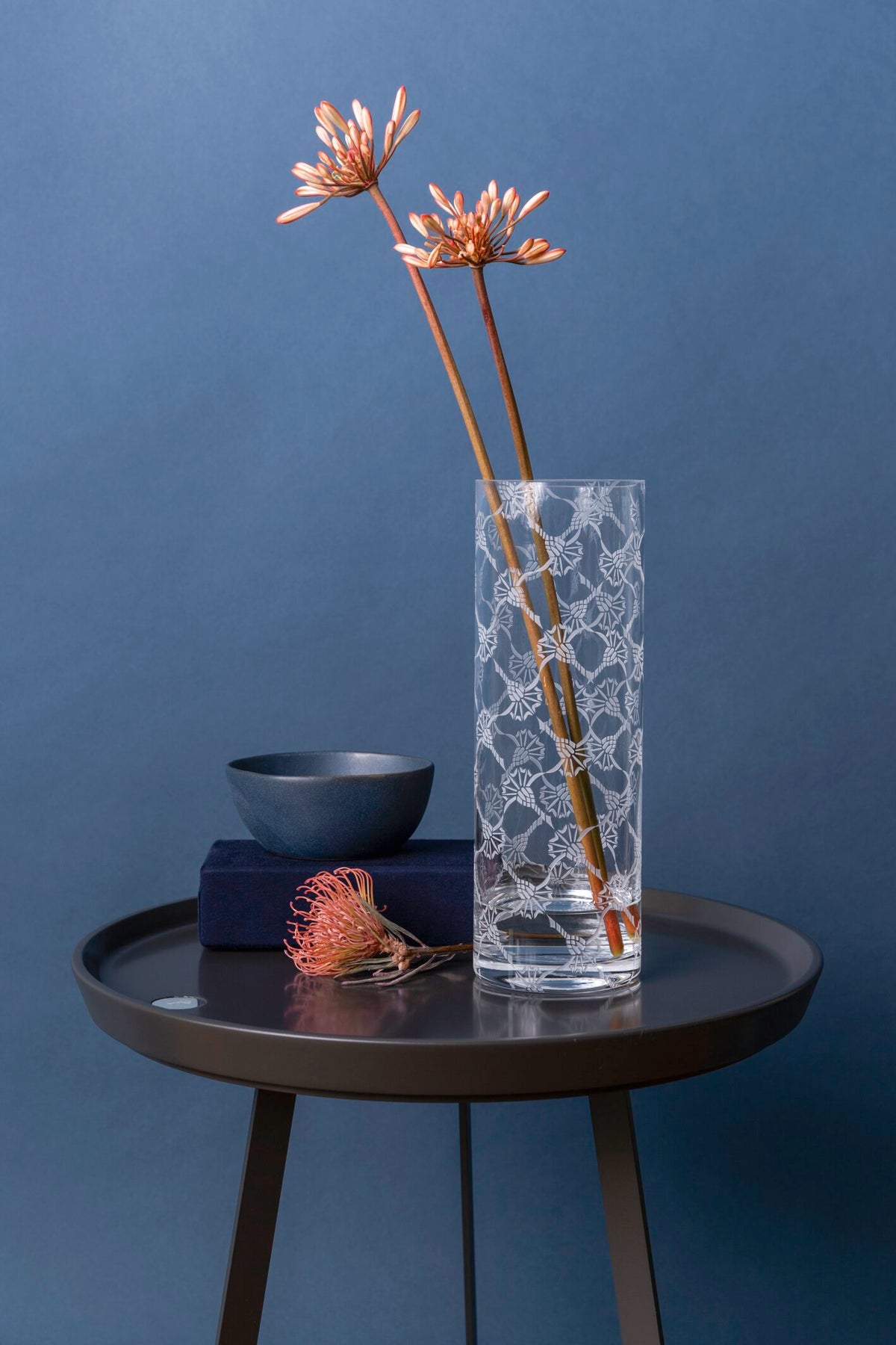 JOOP! ALLOVER Vase rund 30x10 cm, Kristallglas