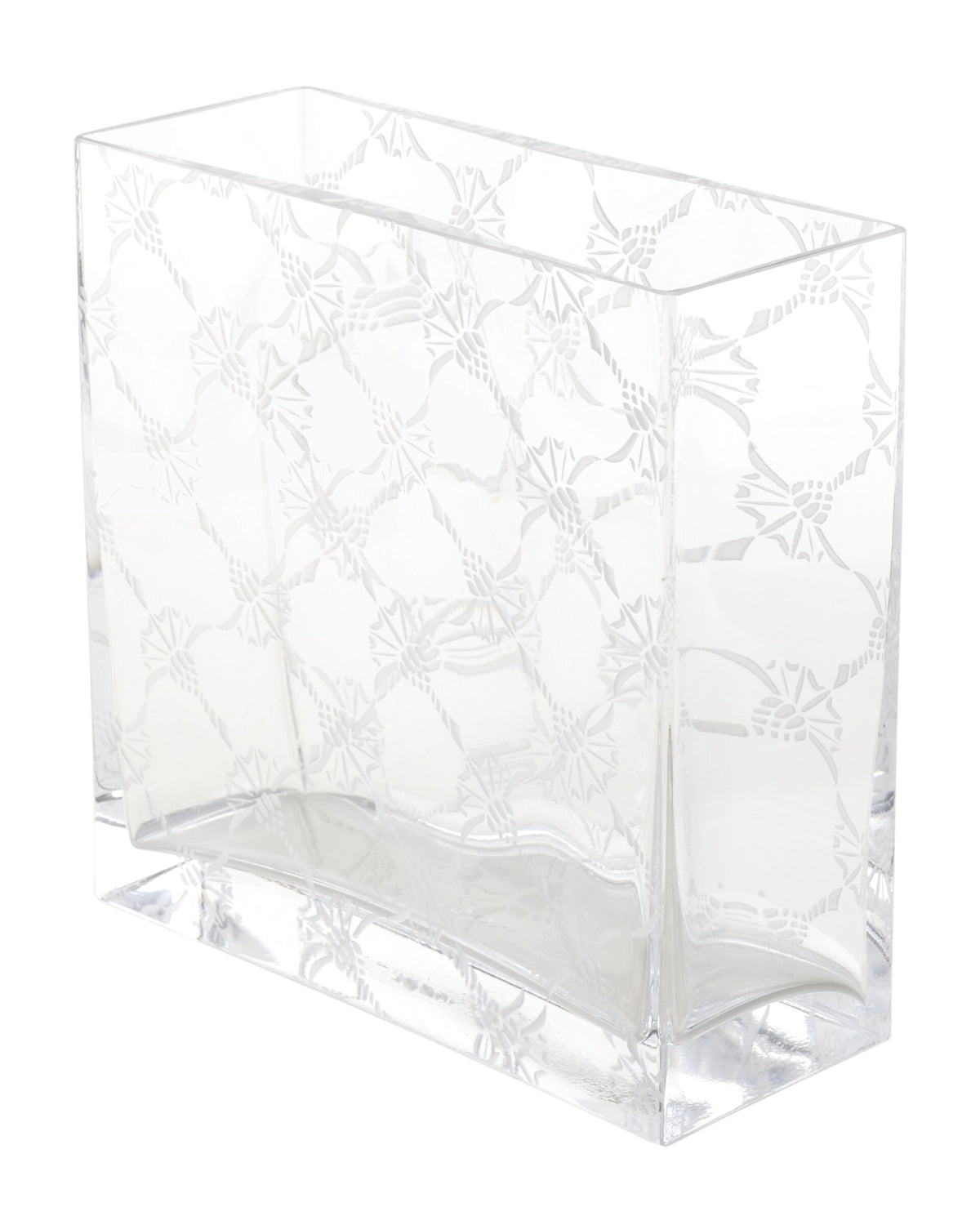 JOOP! ALLOVER Vase rechteckig 20x8x20 cm, Kristallglas