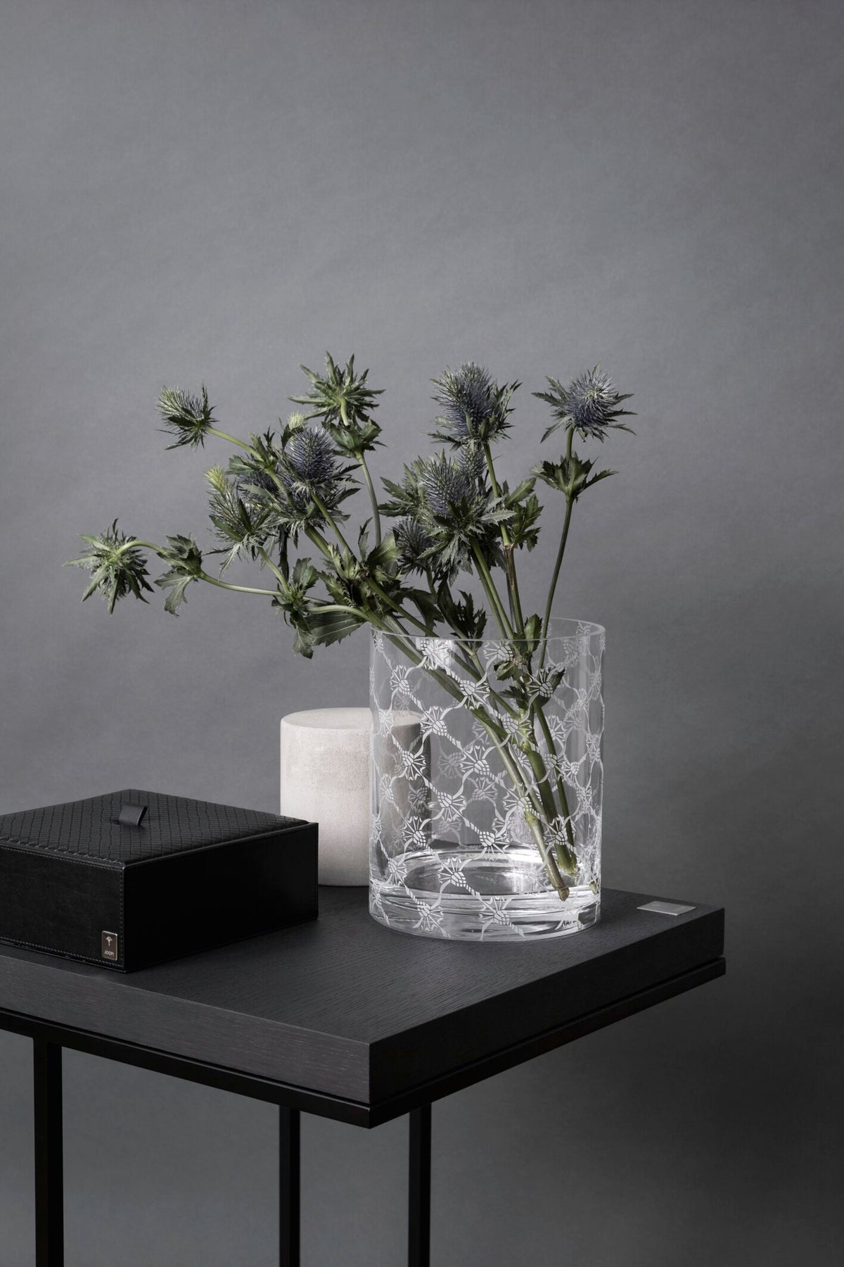 JOOP! ALLOVER Vase rechteckig 20x8x20 cm, Kristallglas