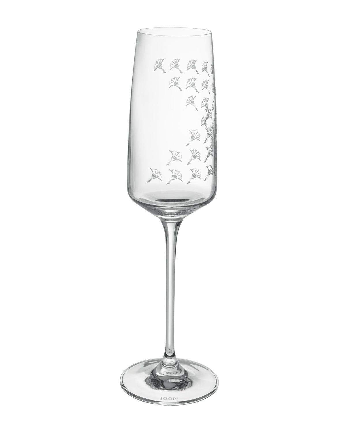 JOOP! FADED CORNFLOWER Champagnerglas Set 2, Weiß matt