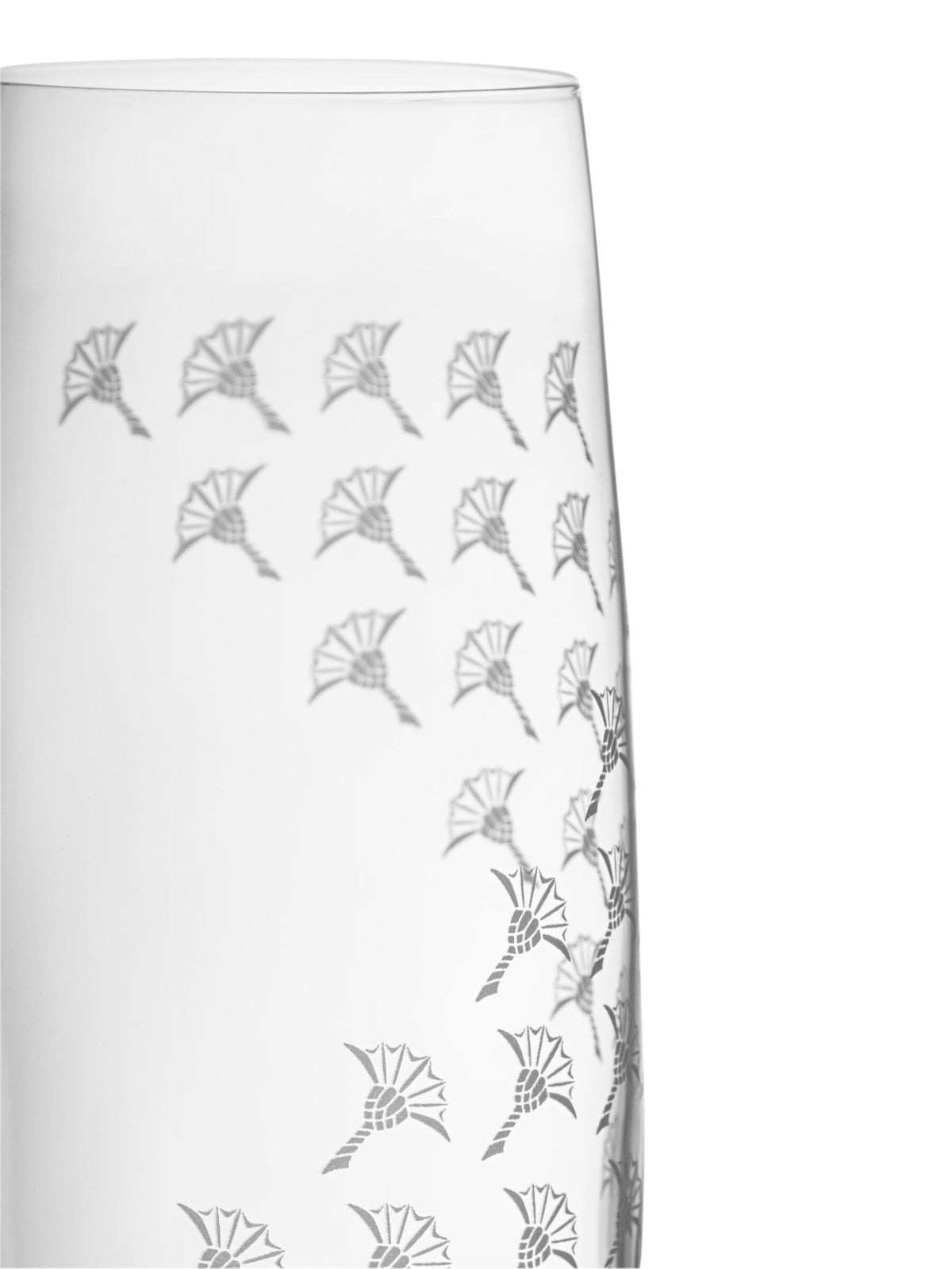 JOOP! FADED CORNFLOWER Champagnerglas Set 2, Weiß matt