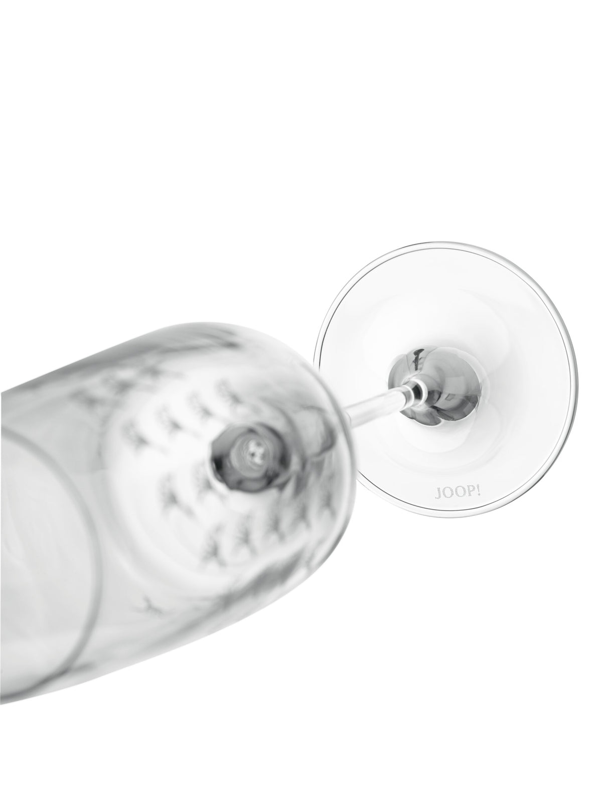 JOOP! FADED CORNFLOWER Champagnerglas Set 2, Weiß matt