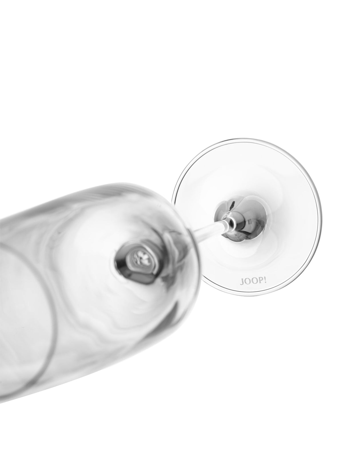 JOOP! SINGLE CORNFLOWER Champagnerglas Set 2, Weiß matt
