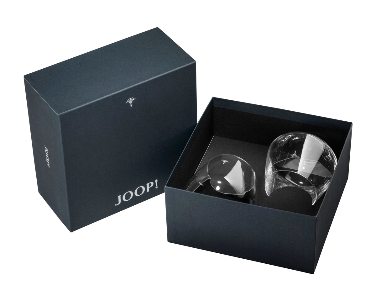 JOOP! SINGLE CORNFLOWER Wasserglas Set 2, Weiß matt