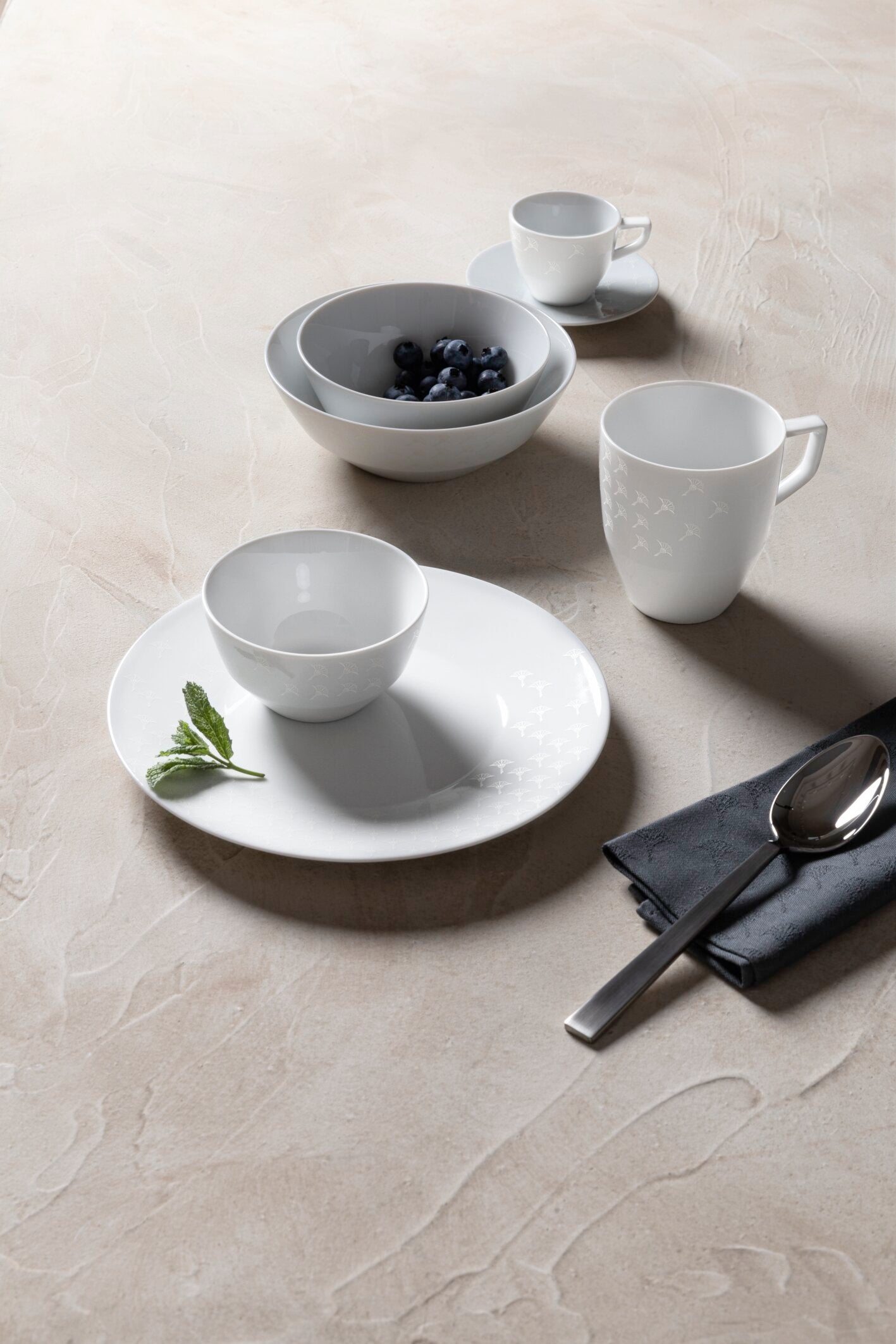 JOOP! FADED CORNFLOWER Becher m. Hkl. Set 2