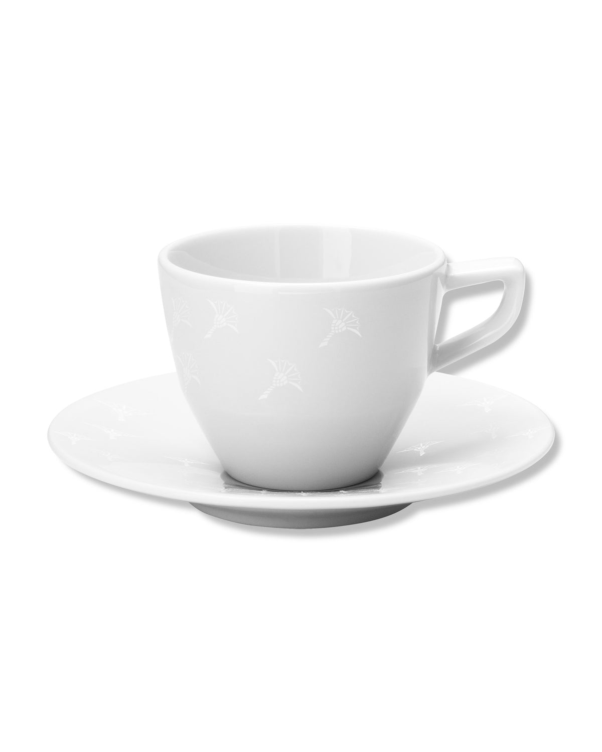 JOOP! FADED CORNFLOWER Espressotasse Set 2, Weiß auf Weiß