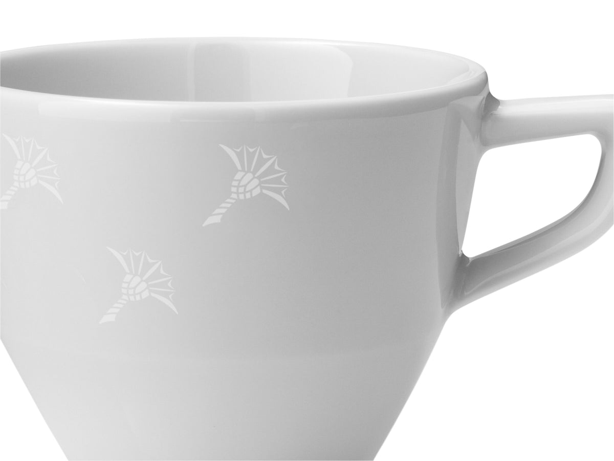 JOOP! FADED CORNFLOWER Espressotasse Set 2, Weiß auf Weiß