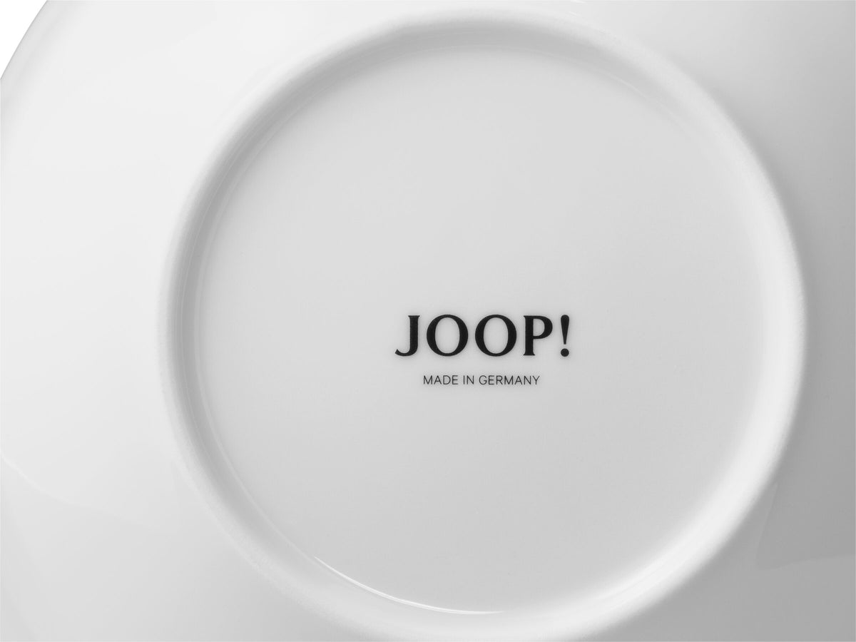 JOOP! FADED CORNFLOWER Frühstücksteller Set 2, Weiß auf Weiß