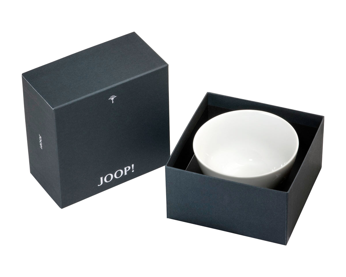 JOOP! FADED CORNFLOWER Schale 10 cm, Weiß auf Weiß