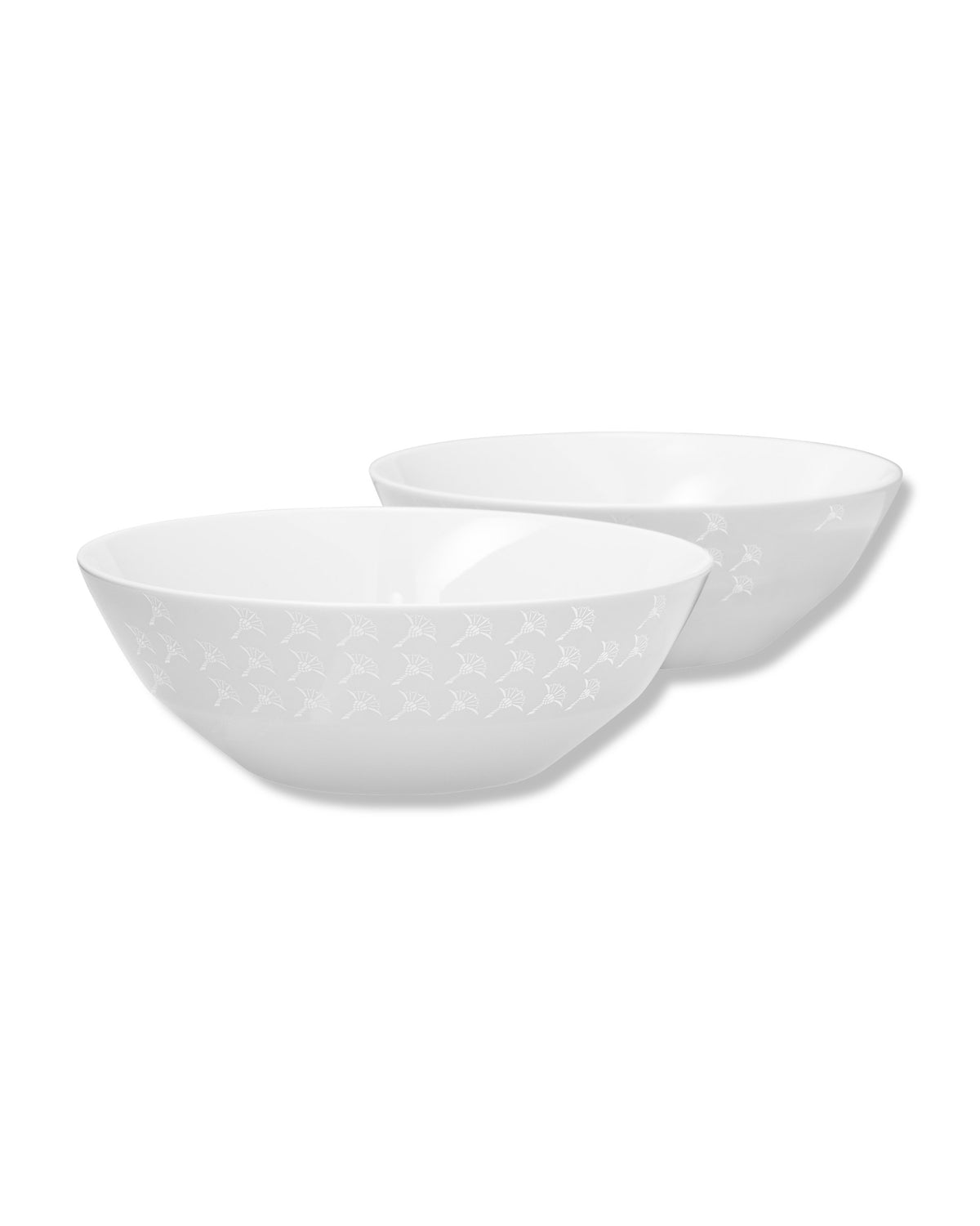 JOOP! FADED CORNFLOWER Bowl 16 cm Set of 2, White on White