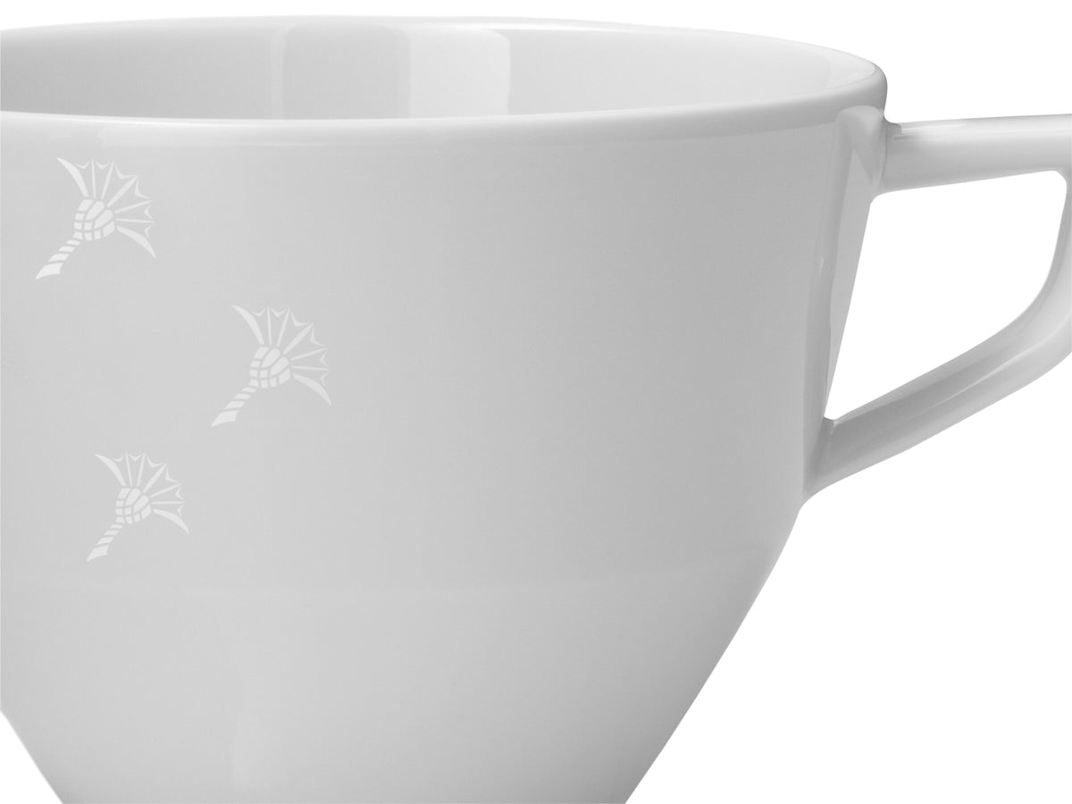 JOOP! FADED CORNFLOWER Tasse Set 2 , Weiß auf Weiß