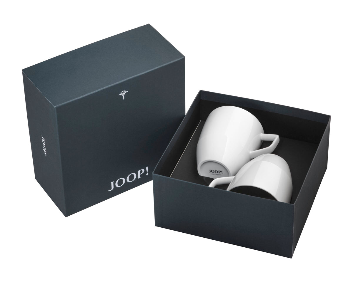 JOOP! SINGLE CORNFLOWER Becher m. Hkl. Set 2, Dunkelgrau