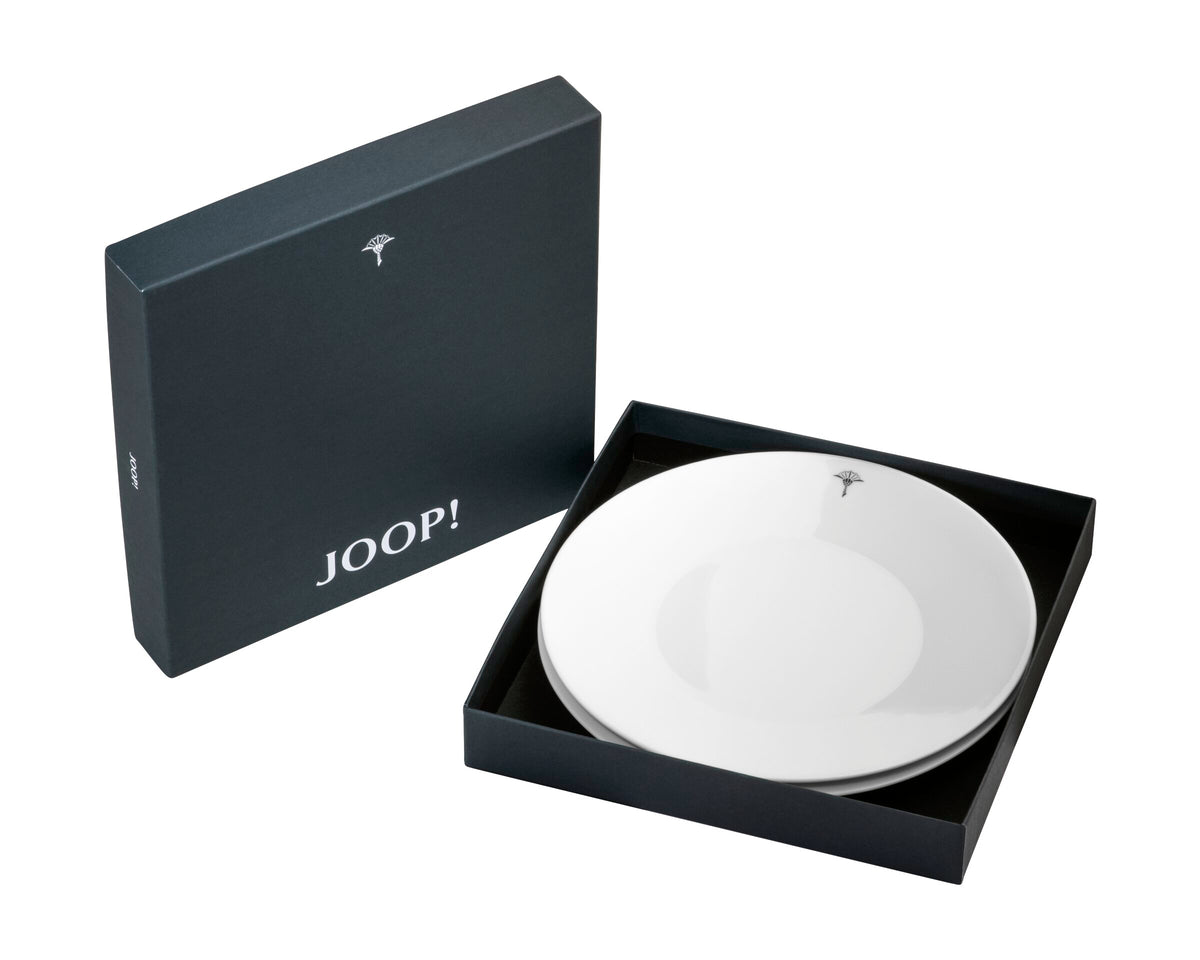 JOOP! SINGLE CORNFLOWER Brotteller Set 2, Dunkelgrau