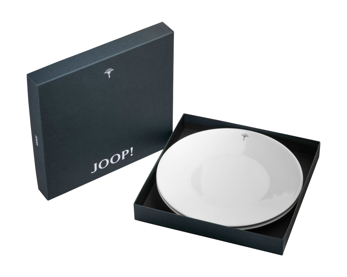 JOOP! SINGLE CORNFLOWER Frühstücksteller Set 2, Dunkelgrau