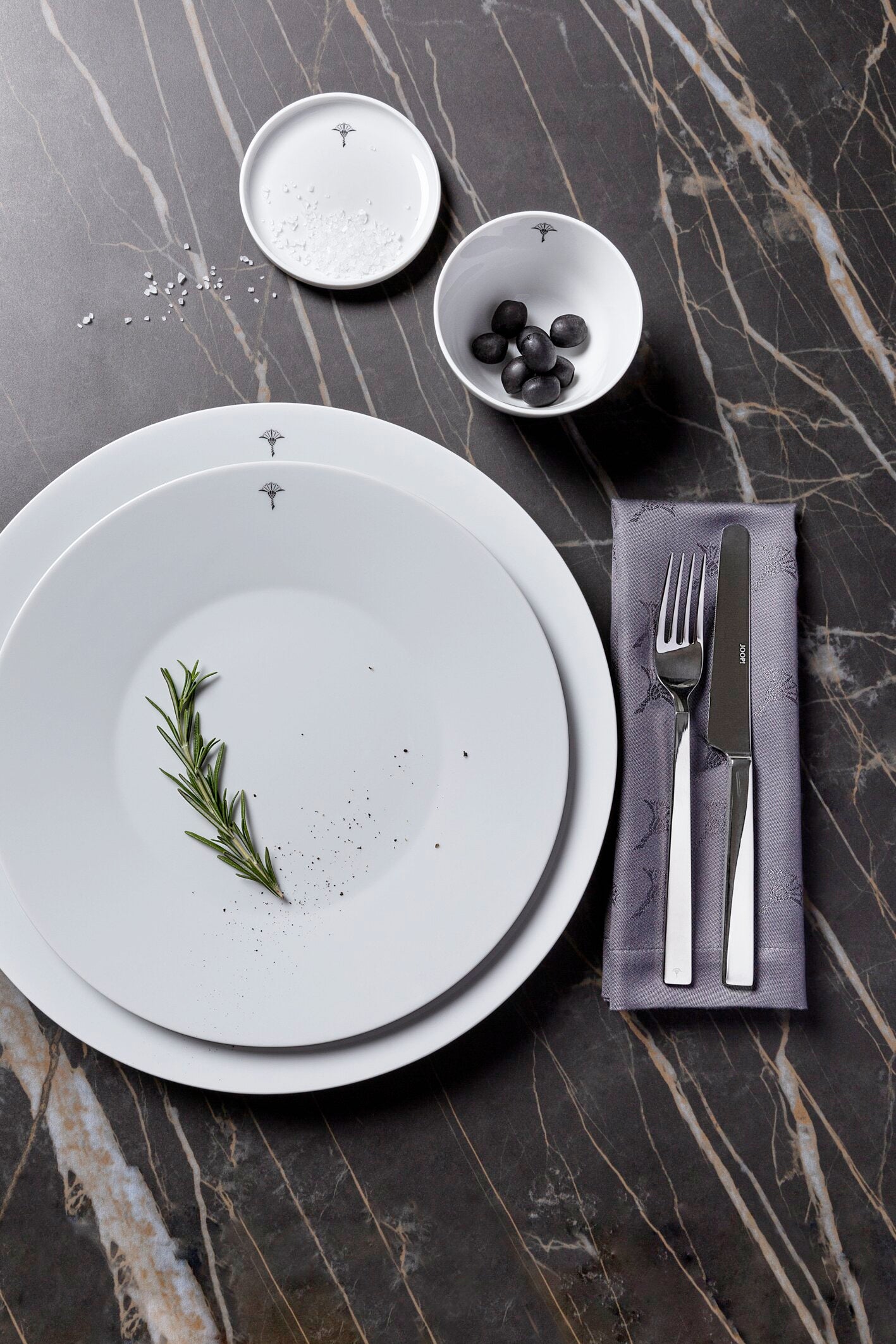 JOOP! SINGLE CORNFLOWER Frühstücksteller Set 2