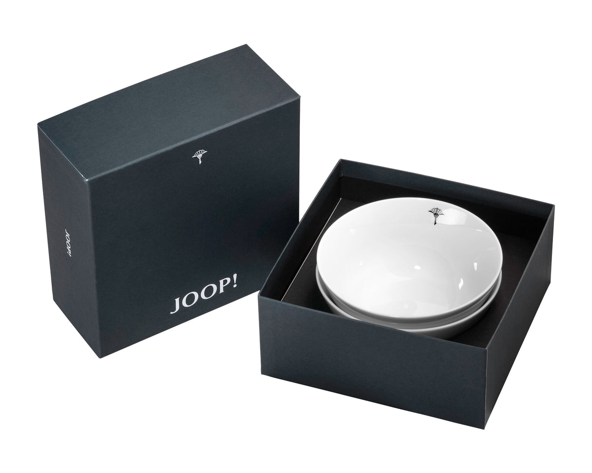 JOOP! SINGLE CORNFLOWER Schale 13 cm Set 2 , Dunkelgrau