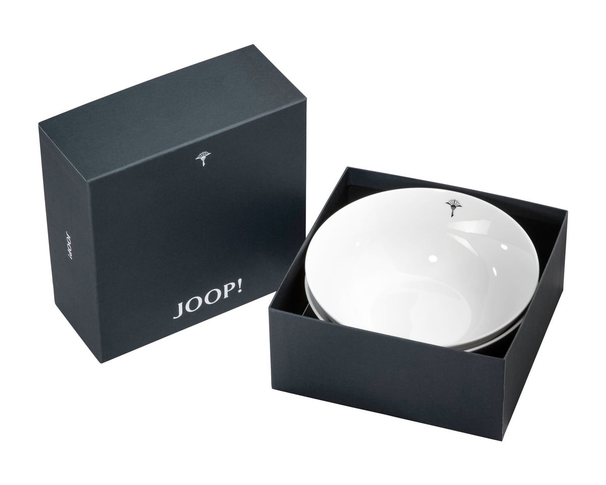 JOOP! SINGLE CORNFLOWER Schale 16 cm Set 2, Dunkelgrau