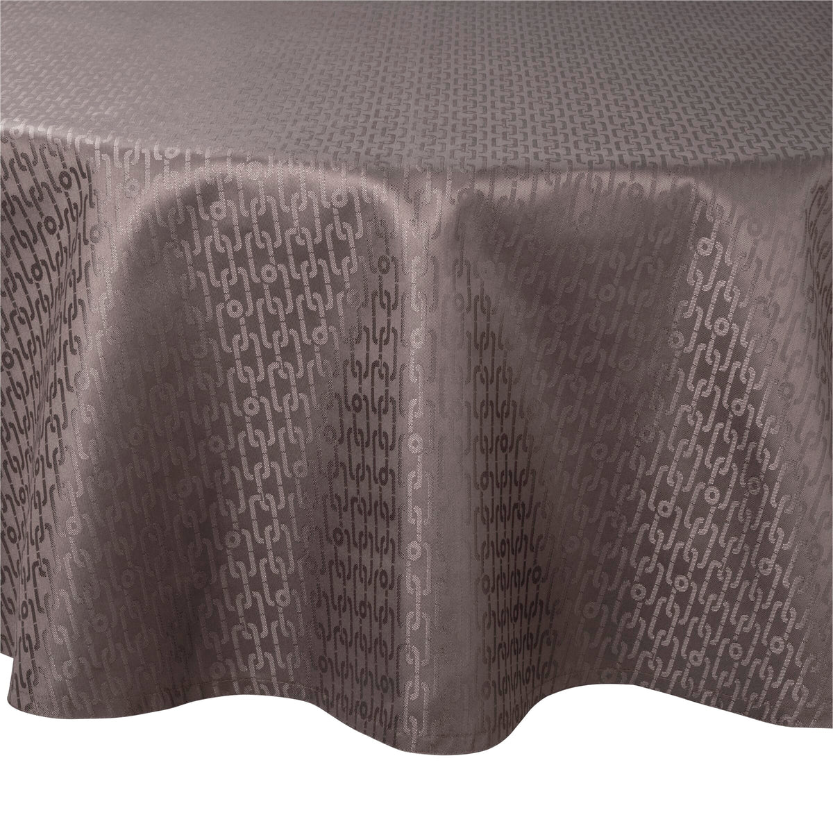 JOOP! CHAINS ALLOVER Tischdecke 180 cm rund, Taupe
