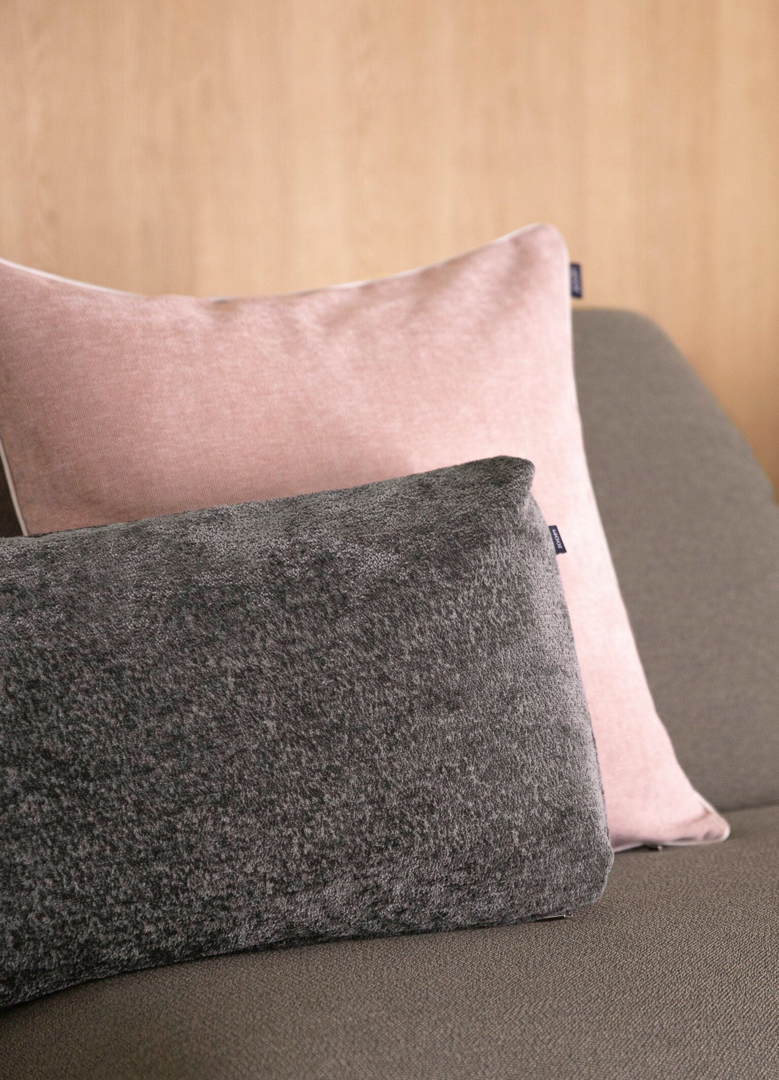 JOOP! FABRICS COLLECTION ALLURE Polsterkissen mit Vließfüllung 40x60 cm, Anthrazit