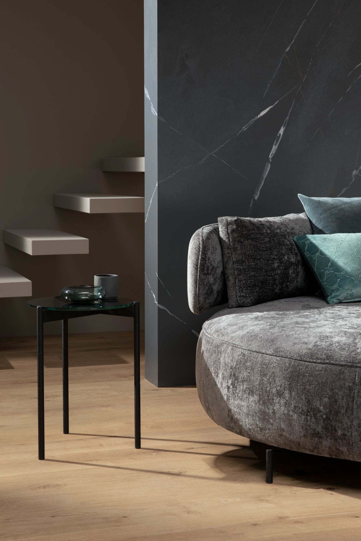 JOOP! FABRICS COLLECTION ALLURE Polsterkissen mit Vließfüllung 40x60 cm, Anthrazit