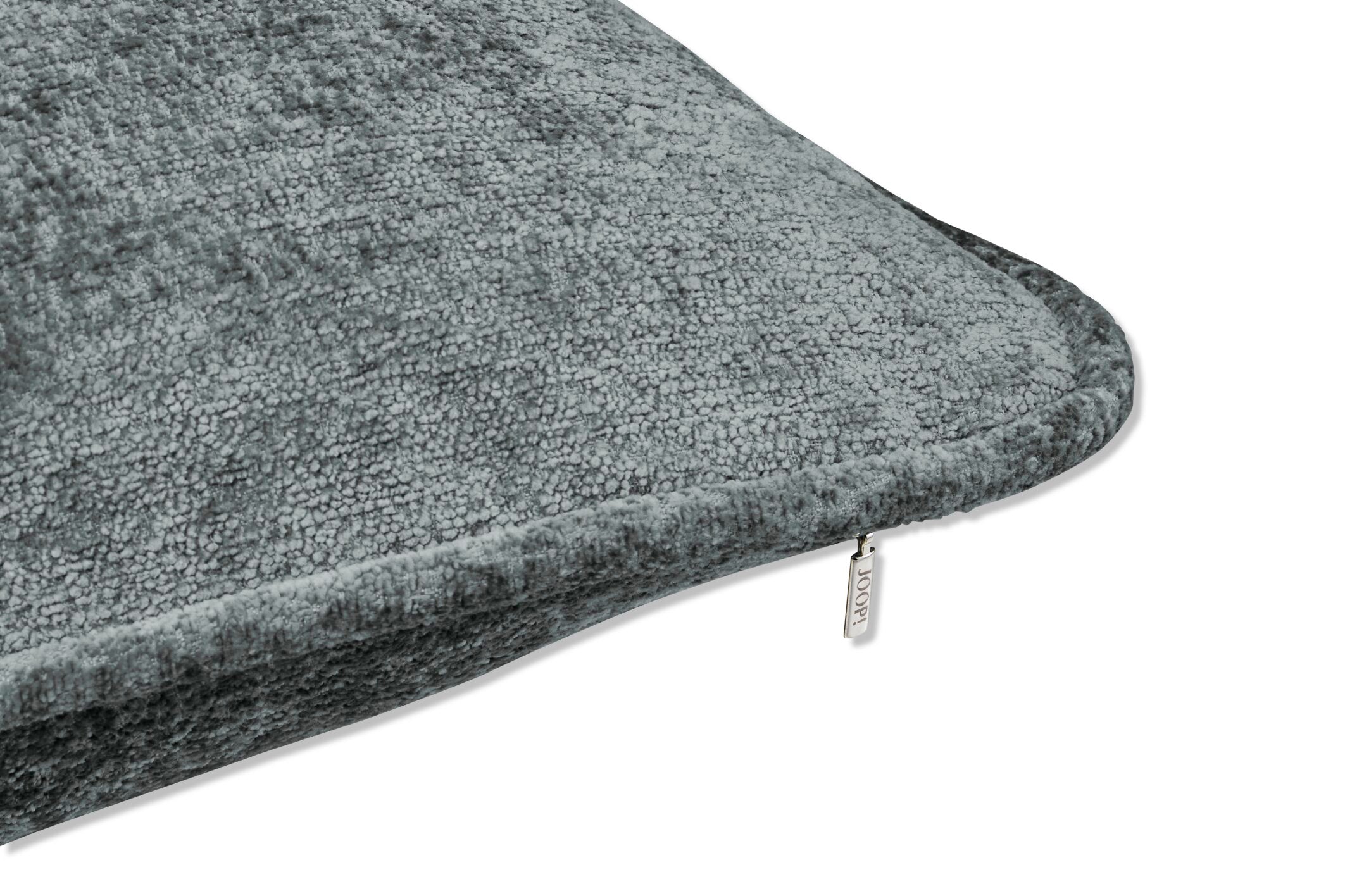 JOOP! FABRICS COLLECTION ALLURE Polsterkissen mit Vließfüllung 60x60 cm, Graublau